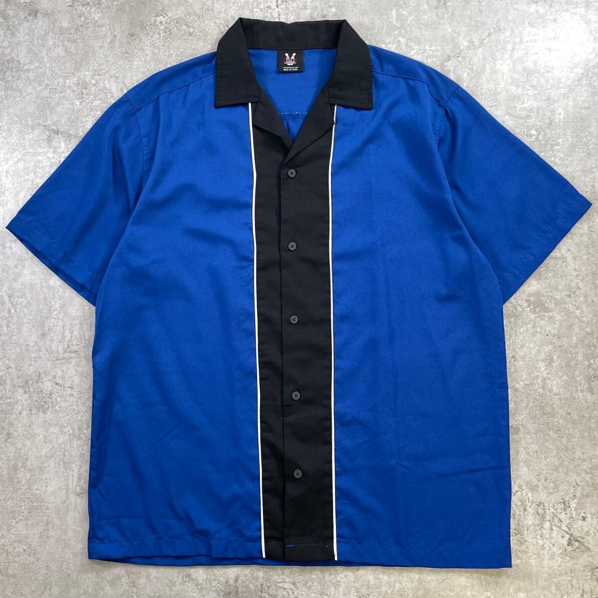 古着通販】HILTON ヒルトン ツートンカラー ボーリングシャツ メンズXL