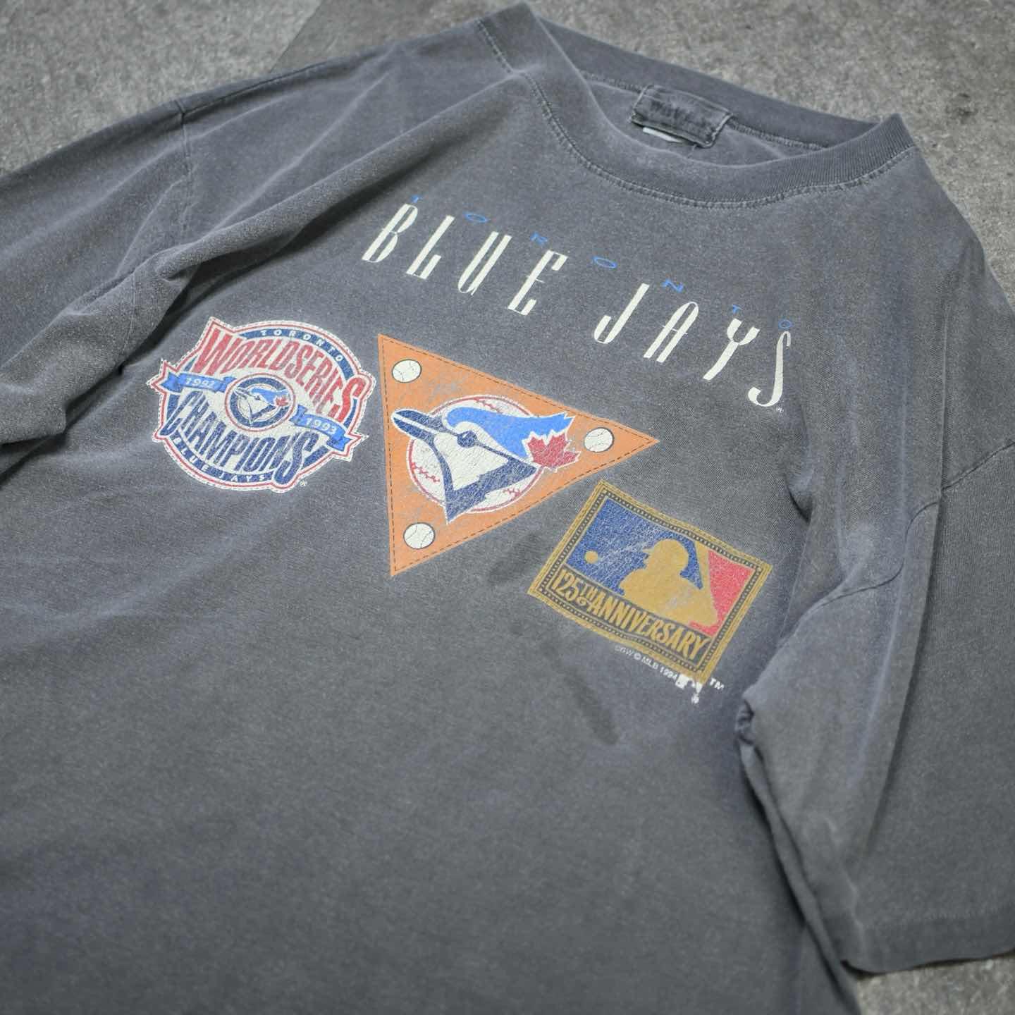 古着通販】古着 90s シングルステッチ TORONTO BLUE JAYS フェード