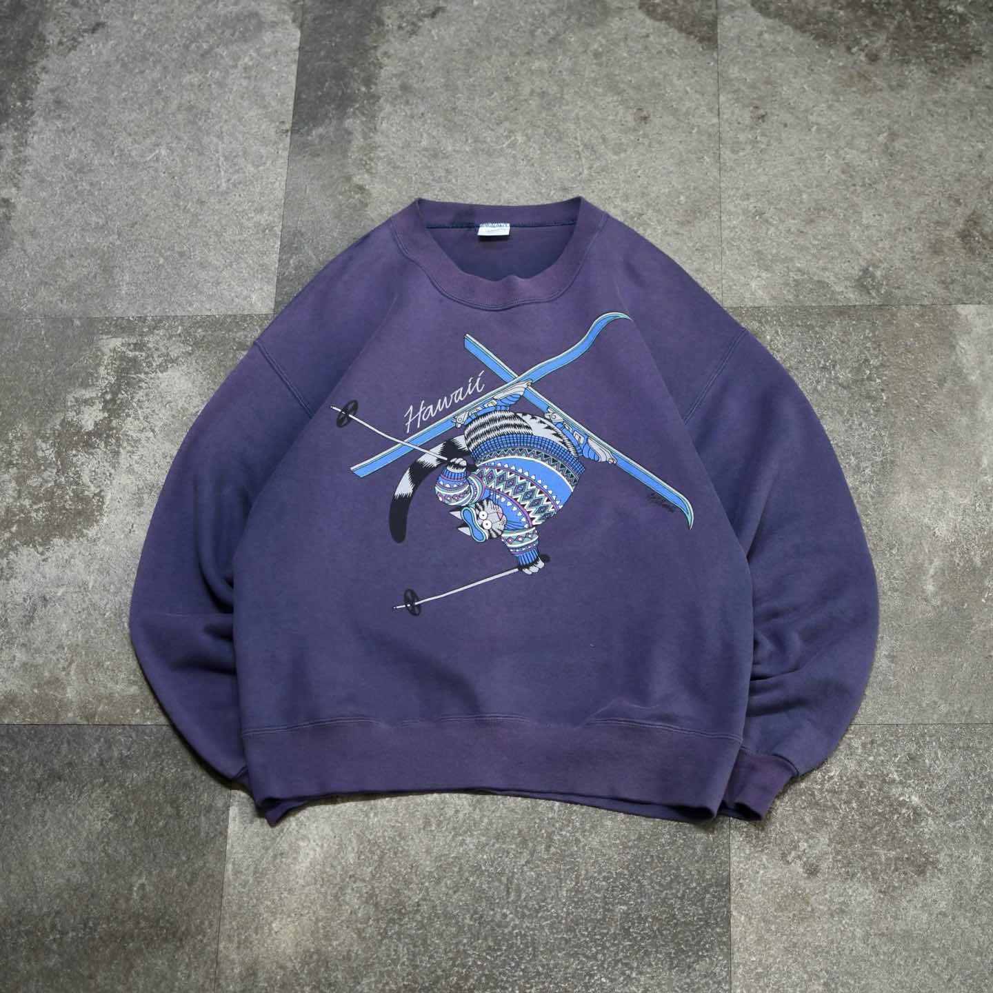 古着通販】古着 crazy shirt クリバンキャット 茄子紺 フェード