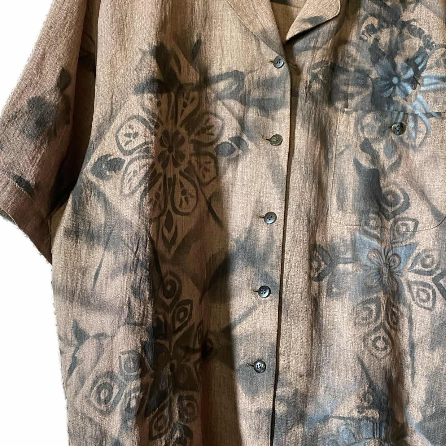 古着通販】DELICE TOKYOSTYLE 70s crackアート リメイクシャツ XL
