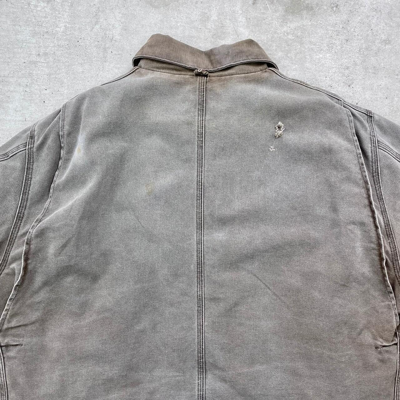 Carhartt ジャケット　ヴィンテージ　USA製 Vintage Carhartt Detroit Canvas Work Jacket Sun Faded J01 BLK USA