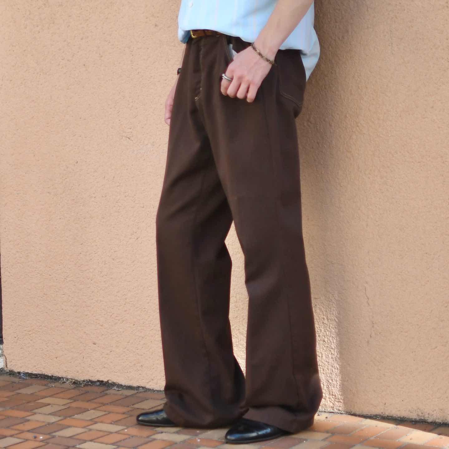 80s リーバイス　アクションスラックス　ブラウン　前期　ロケットタロン 古着通販】80年代 Levi's ACTION SLACKS リーバイス アクション