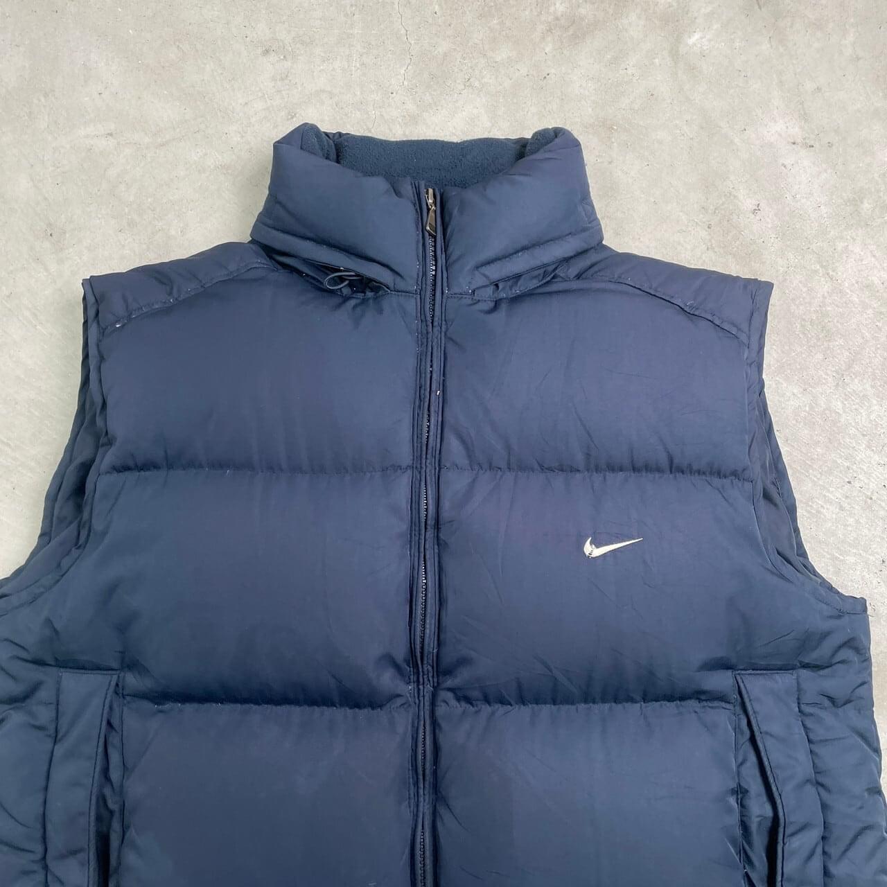古着通販】00年代 NIKE ナイキ ダウンベスト スウォッシュロゴ刺繍
