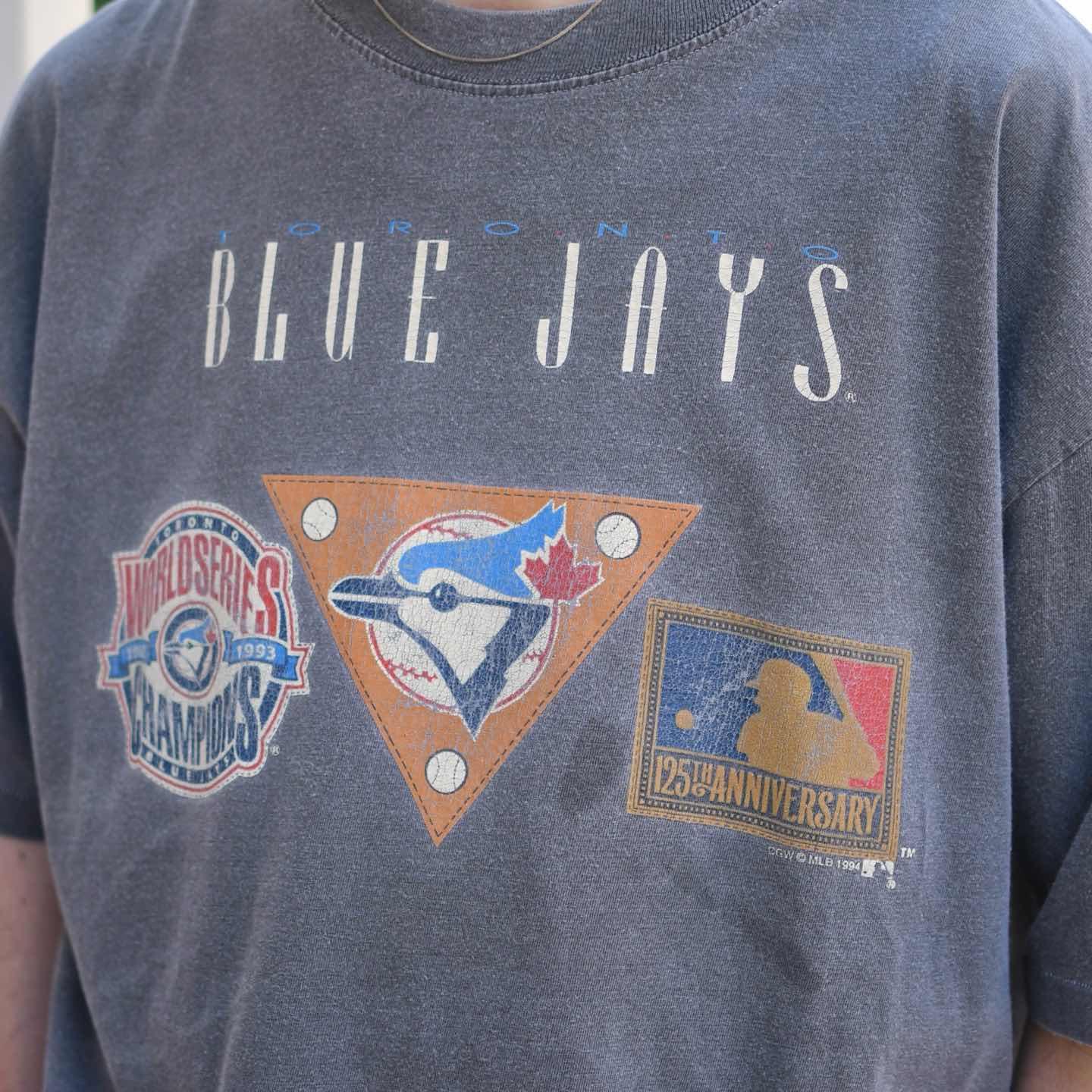 古着通販】古着 90s シングルステッチ TORONTO BLUE JAYS フェード