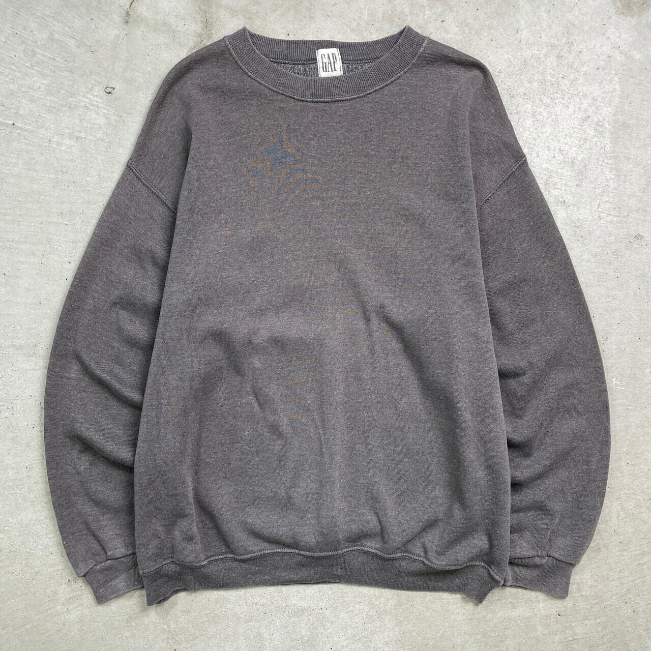 90s OLD GAP 前V スウェット ブランク 無地グレー USA製 OVY S*I様 90s OLD GAP 前V スウェット ブランク 無地 グレー サイ