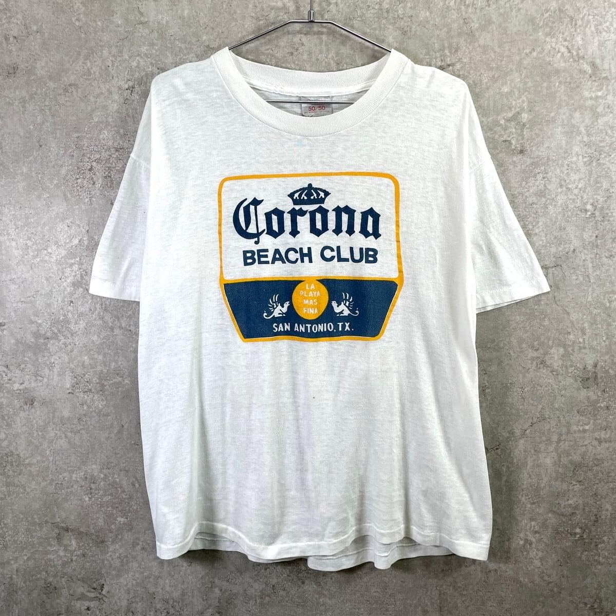 古着通販】80~90年代 USA製 Corona コロナビール 企業ロゴプリントT 