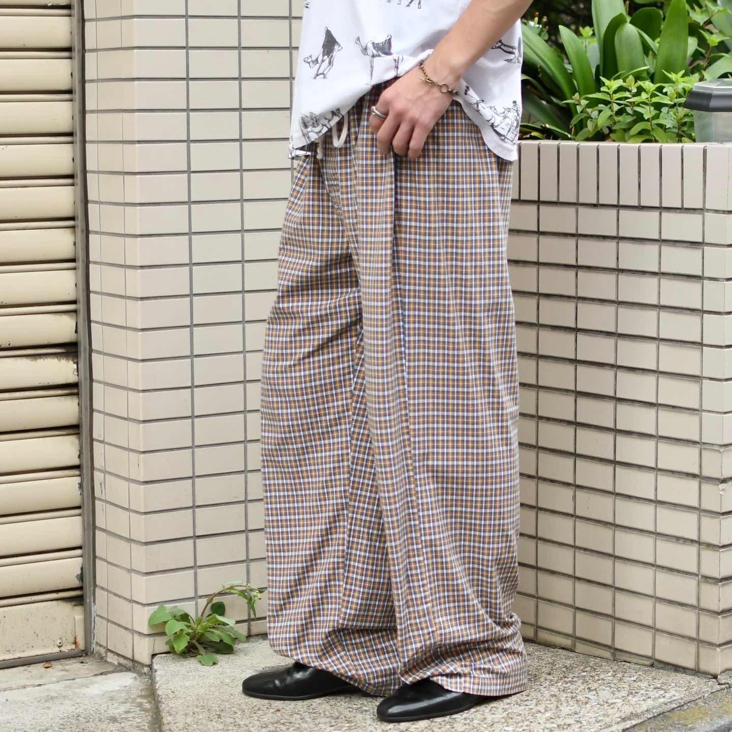 古着通販】古着 OLD NAVY チェック イージーパンツ ワイドパンツ