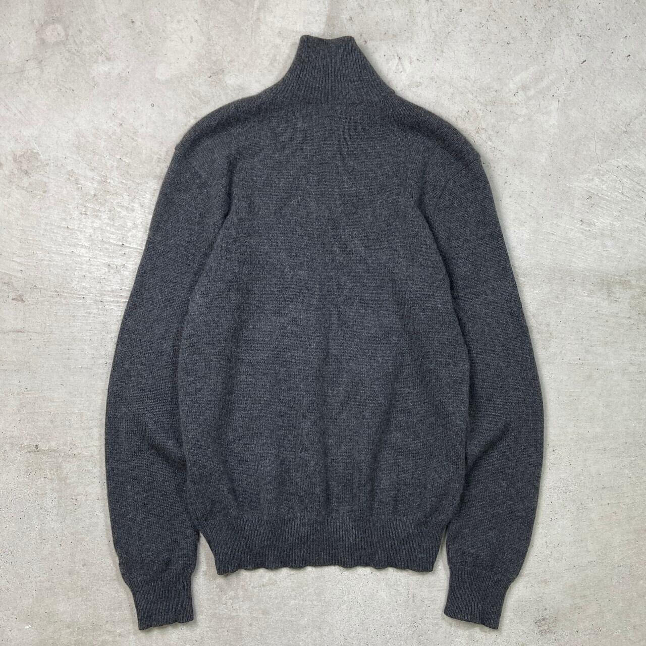 ラルフローレン　ポニー無し　カシミヤニットポロ　チャコールグレー　XL ラルフローレン ポニー無し カシミヤニットポロ チャコールグレー XL