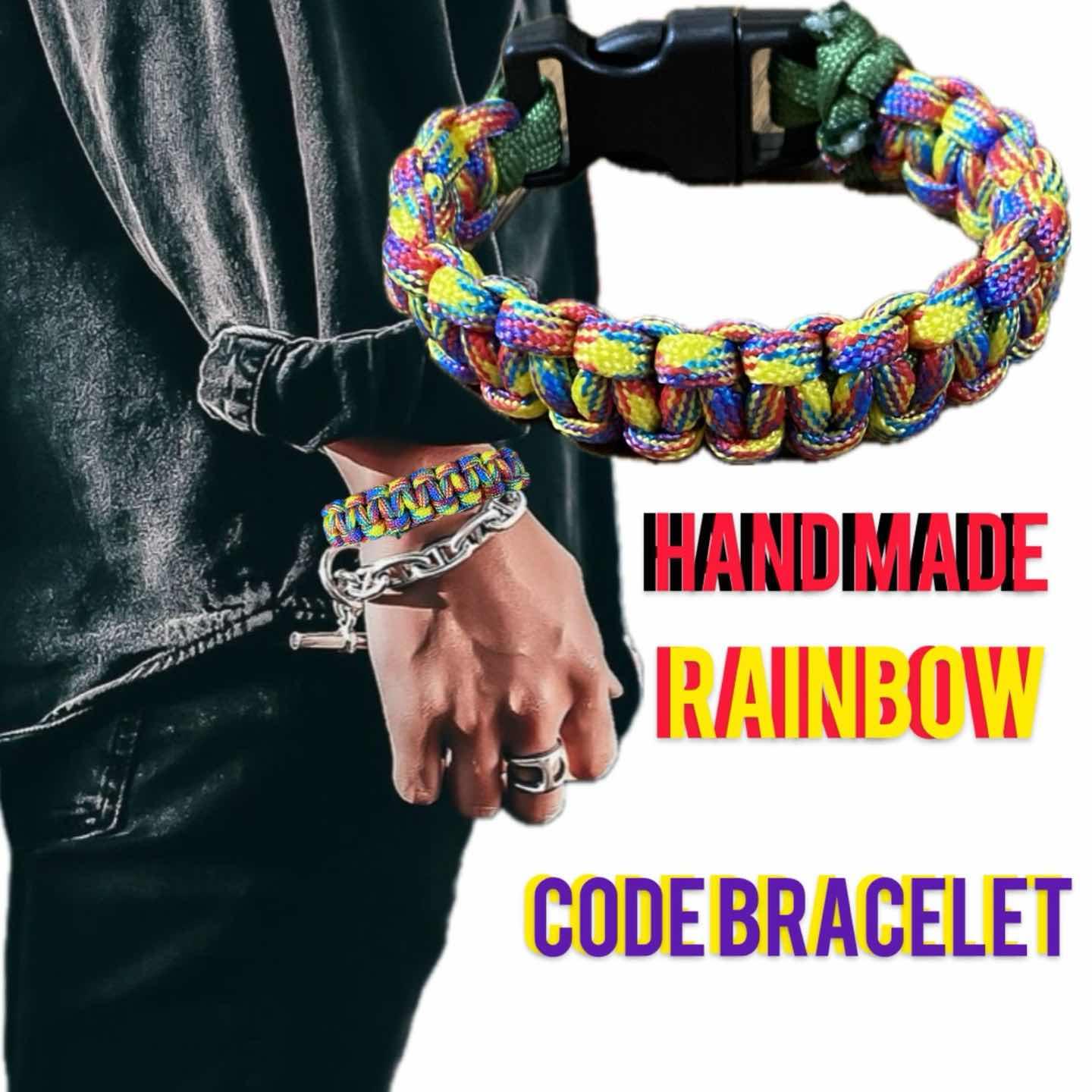 handmade ハンドメイド　rainbowテックコードブレスレット 古着通販】handmade ハンドメイド rainbowテックコードブレスレット