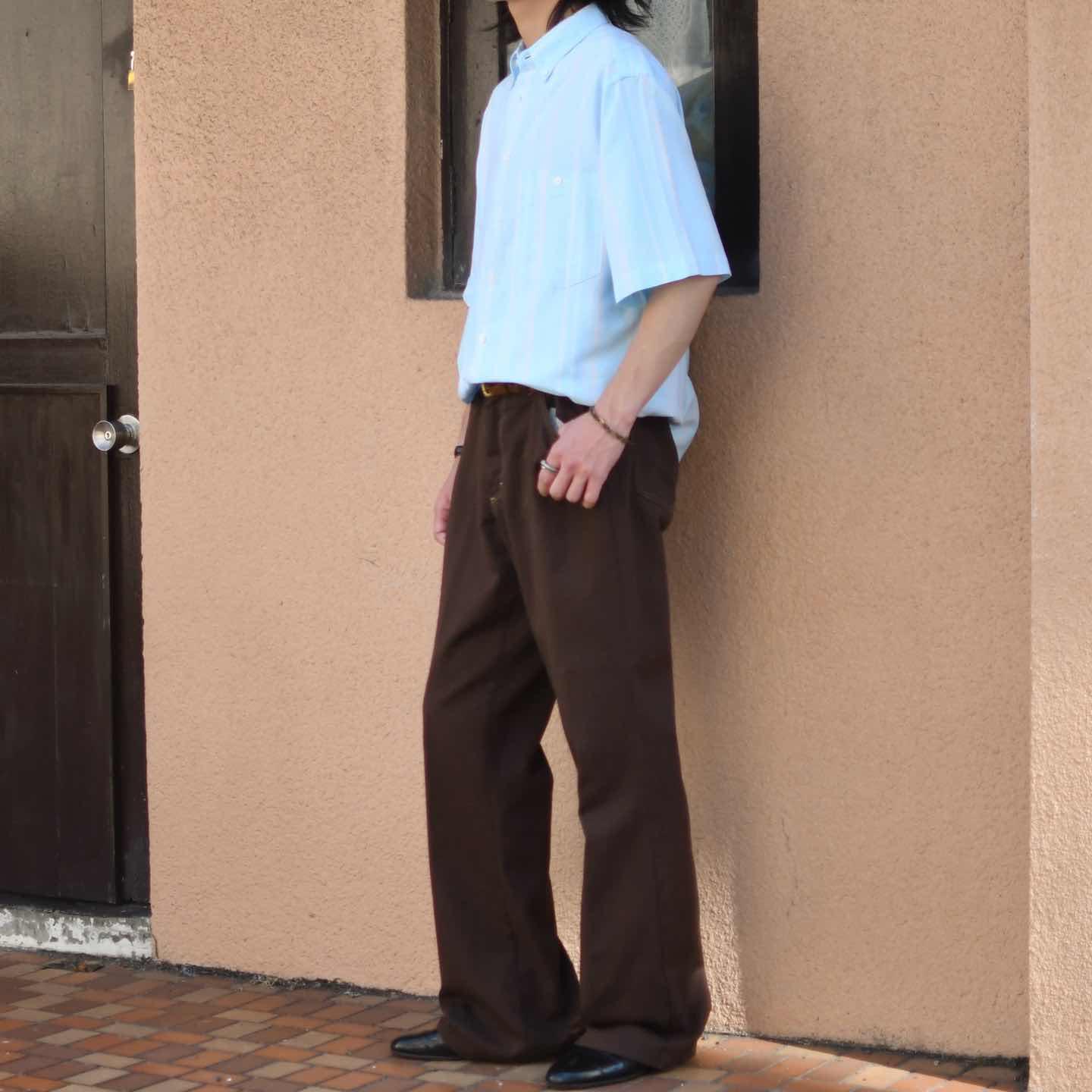 古着 70's ~ ウエスタンパンツ ブーツカット フレアパンツ スラックス 黒 古着通販】古着 70's ブーツカットデニム デニムパンツ ブラウン 茶色