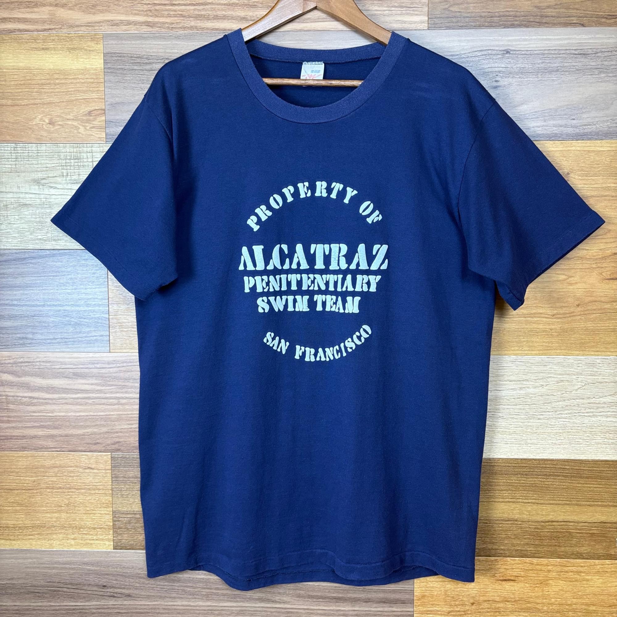 古着通販】USA製 80s ALCATRAZ アルカトラズ刑務所 発砲プリント T