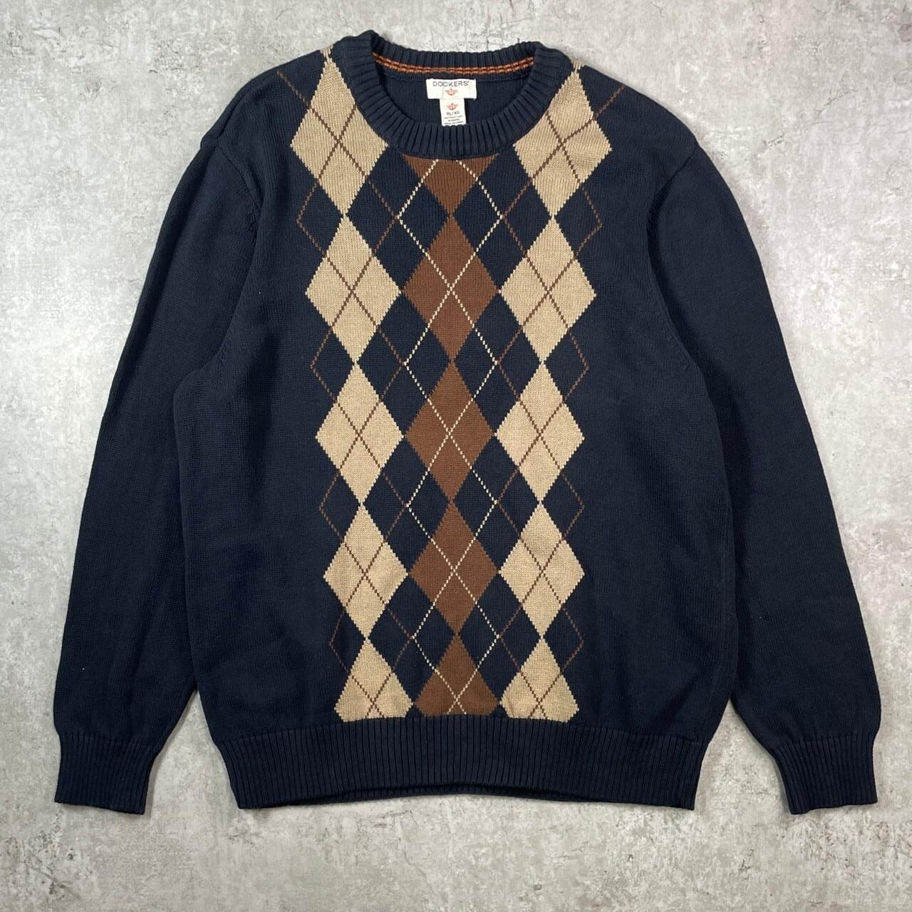 古着通販】00年代 DOCKERS ドッカーズ アーガイルチェック コットン