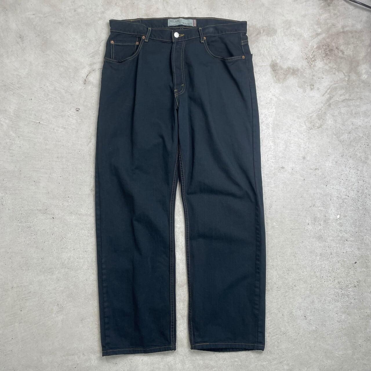【W36 L32】00s levi's ブラックデニム リーバイス 559 Levi's リーバイス 559 ブラックデニムパンツ ワイドストレート 後染め