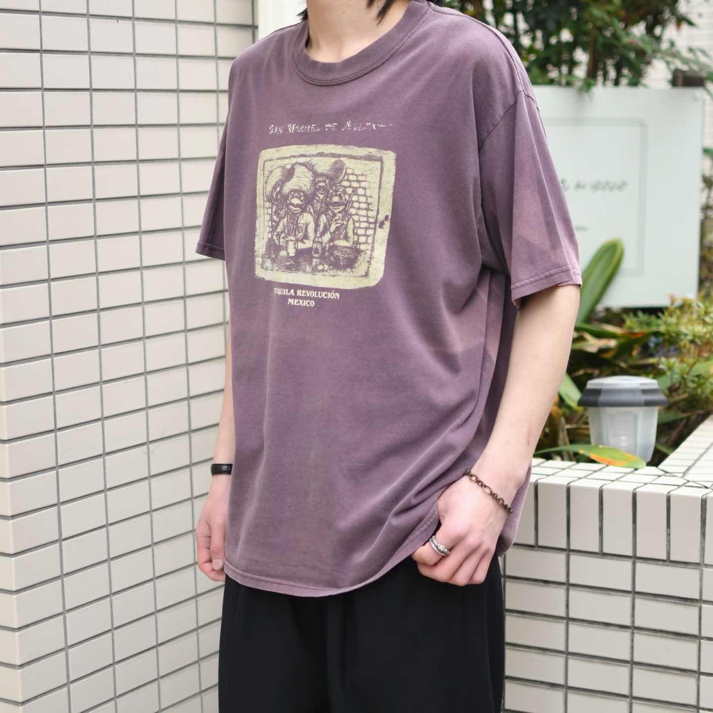 古着通販】古着 フェード メキシコ文化 テキーラ カエル Tシャツ
