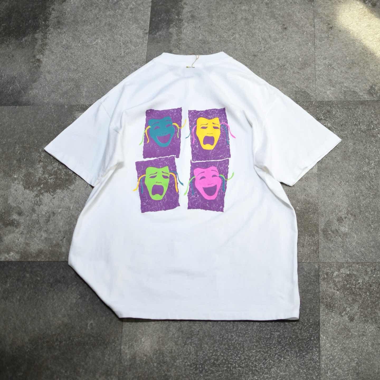 古着通販】古着 90s USA製 シングルステッチ two Face 記念 Tシャツ 白