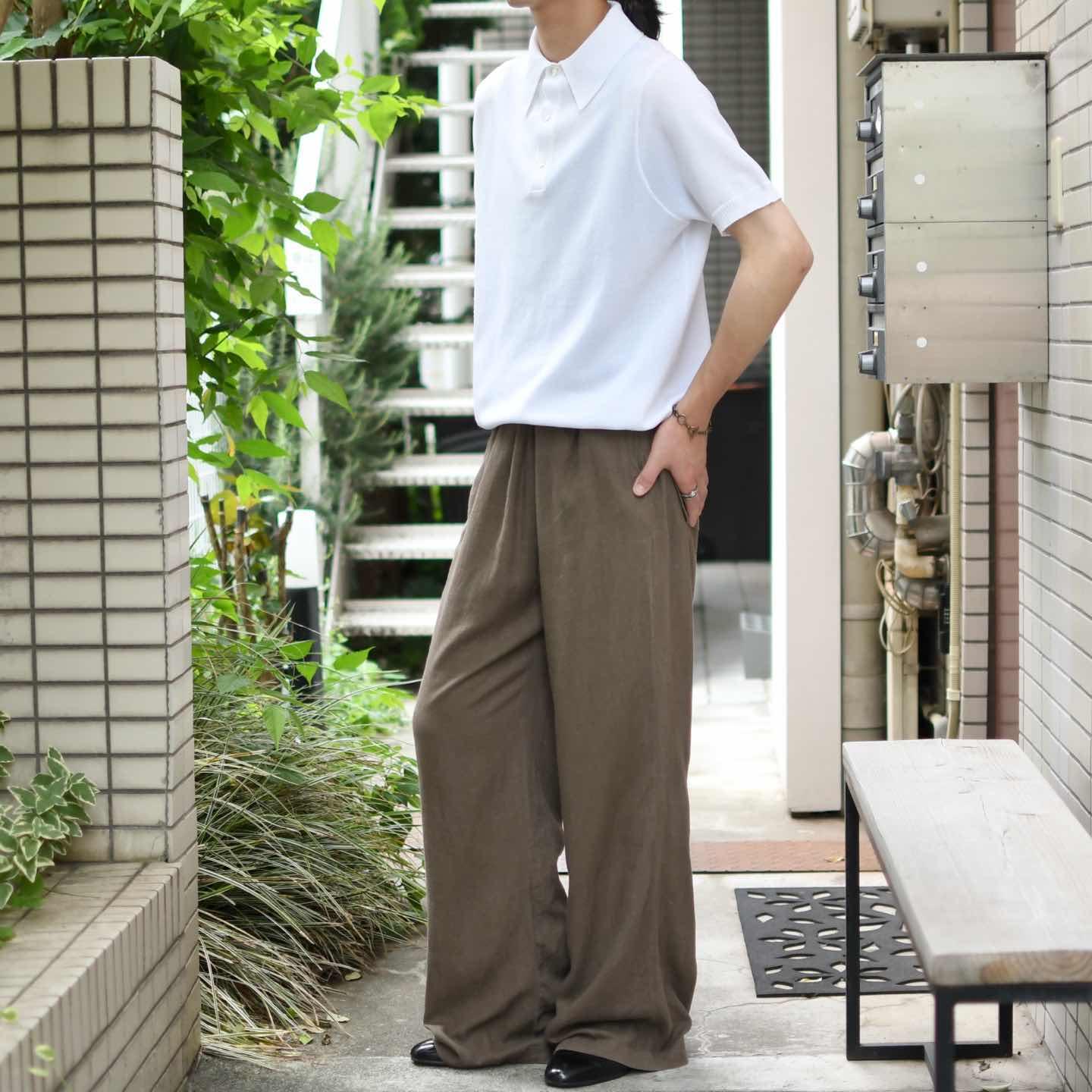 古着通販】古着 リネンパンツ イージーパンツ ワイドパンツ 茶色