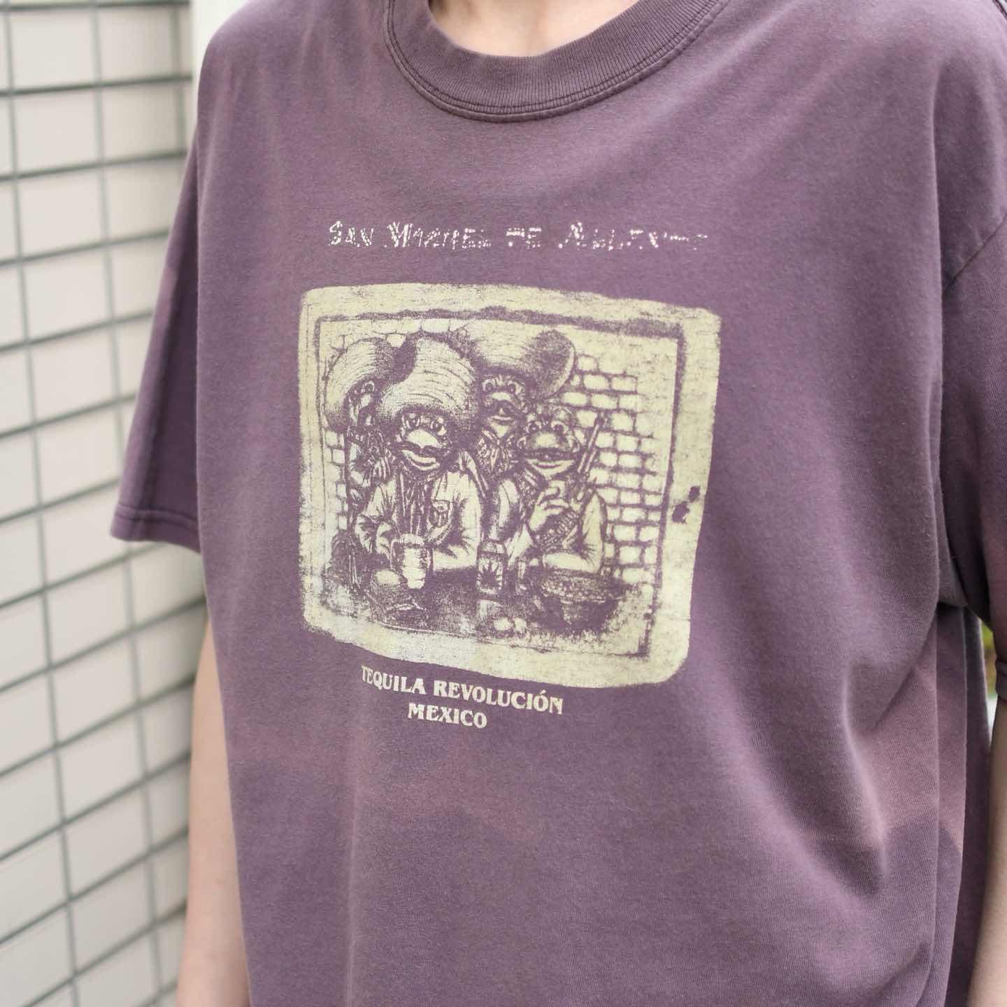 古着通販】古着 フェード メキシコ文化 テキーラ カエル Tシャツ