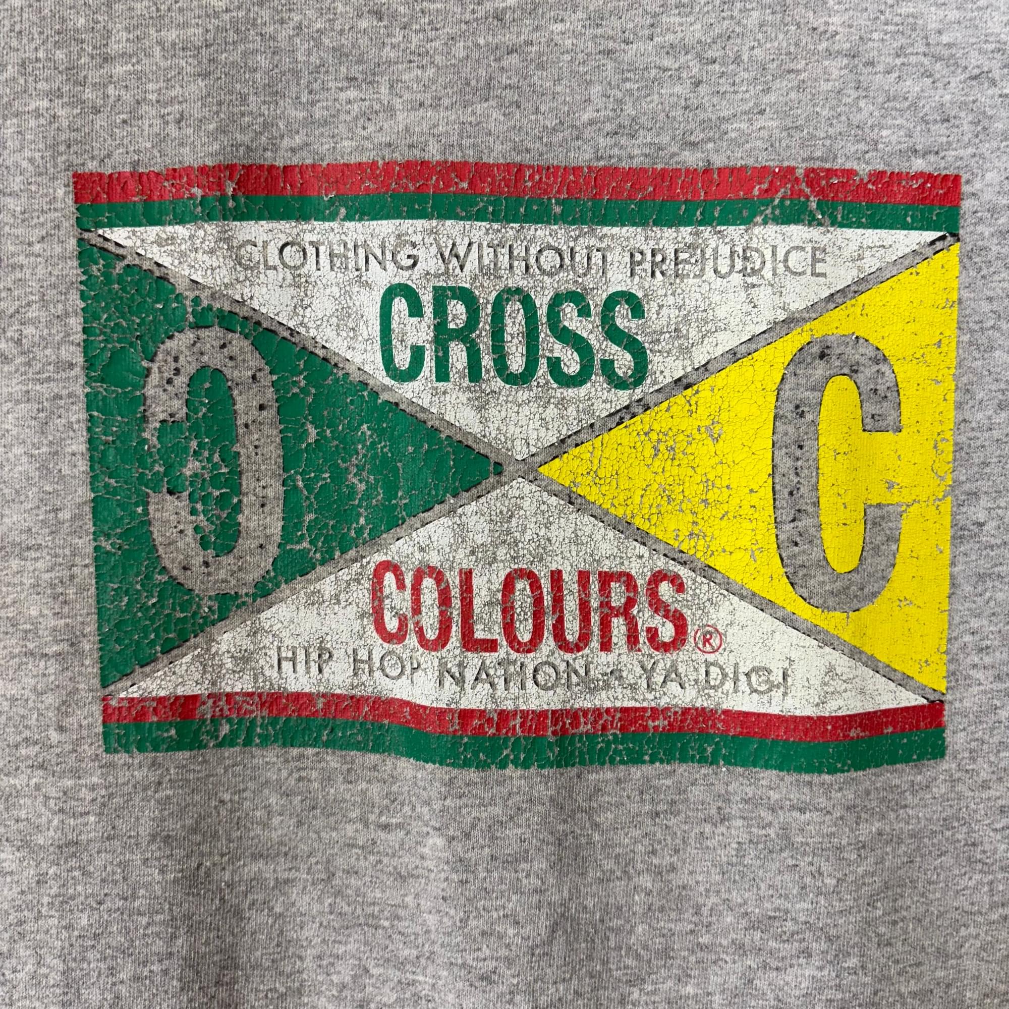 古着通販】00s CROSS COLOURS クロスカラーズ ロゴ プリント Tシャツ