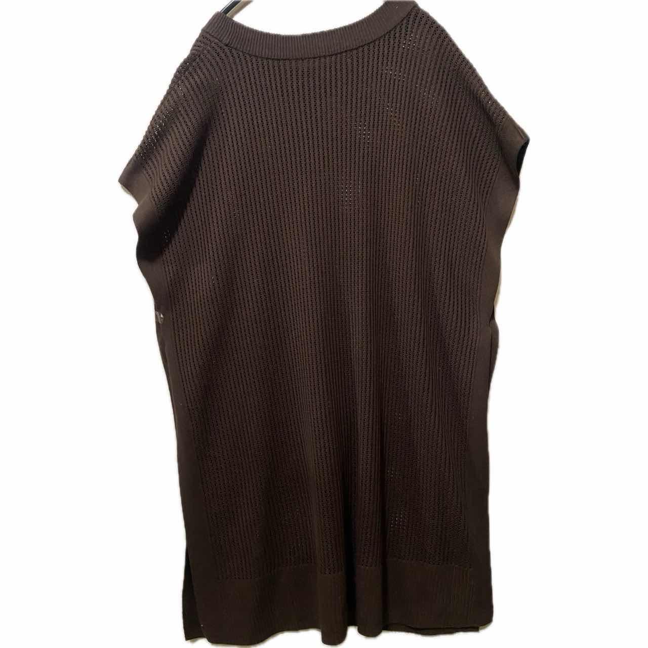 古着通販】00s セレクトショップo.e.m美品ロングクロシェメッシュVEST