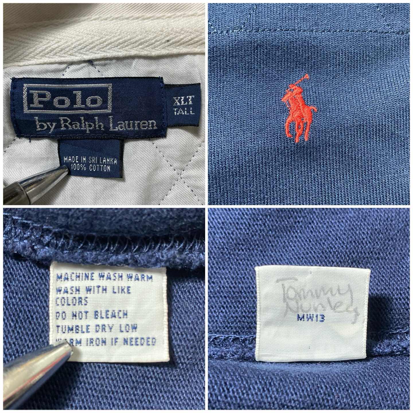 古着通販】【XL】ポロバイラルフローレン 刺繍ワンポイント