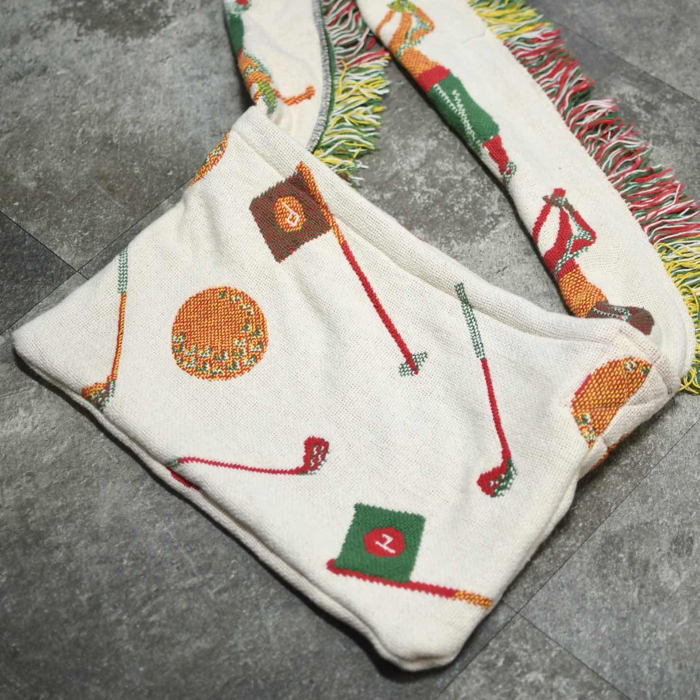 古着通販】古着 ラグ 絨毯 ハンドメイド ショルダーバッグ バッグ