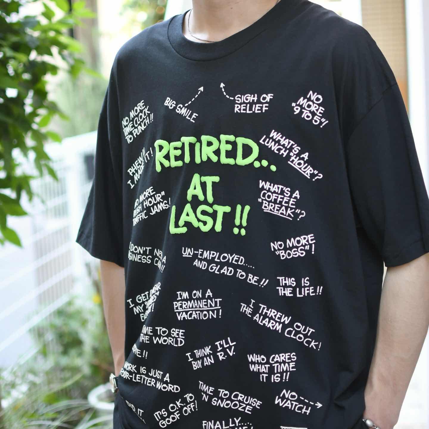 最終価格　80s ヴィンテージ 映画Tシャツ シングルステッチ 当時物 クルーT 古着通販】古着 91's USA製 シングルステッチ 退職記念 Tシャツ