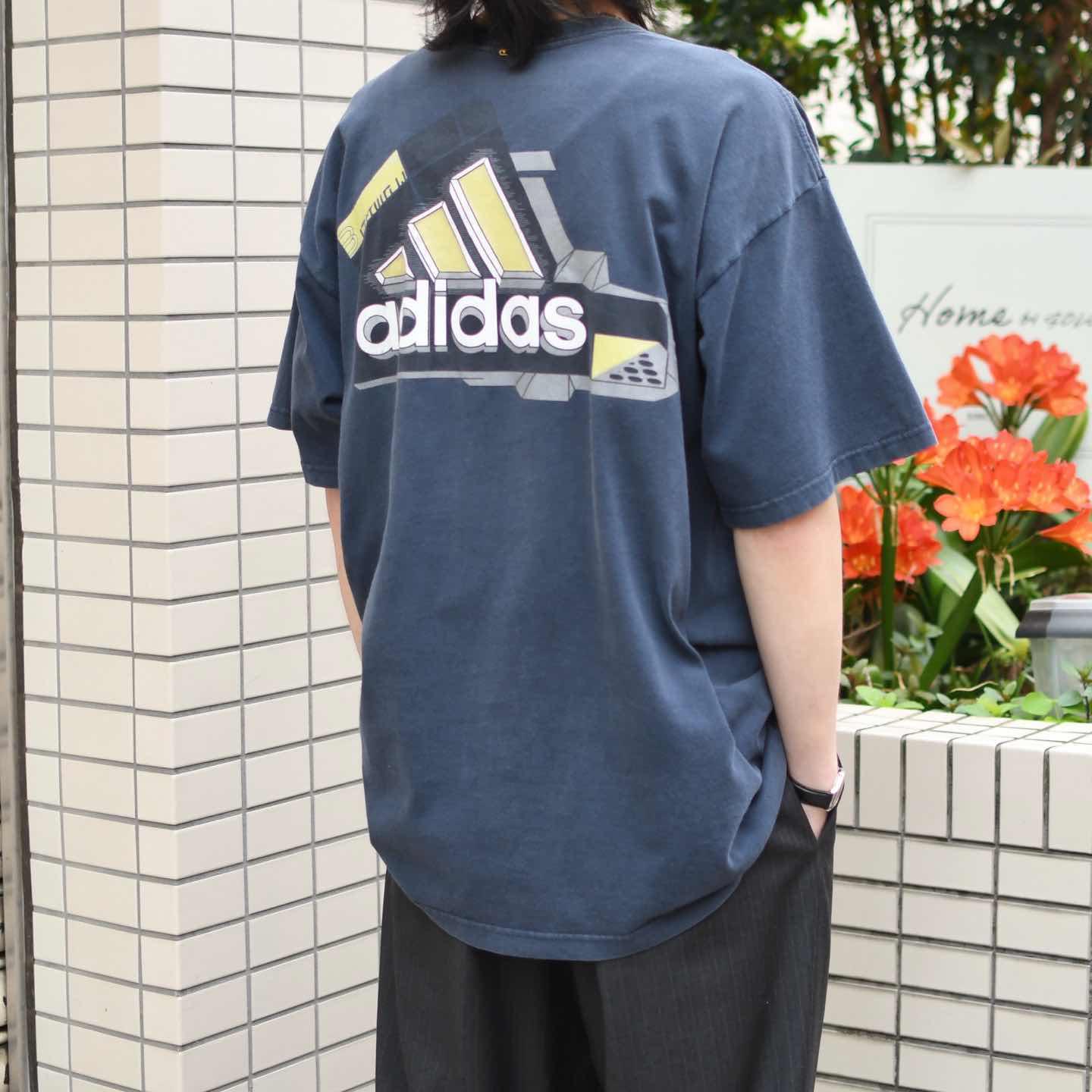 古着通販】古着 adidas バックプリント プリントTシャツ Tシャツ