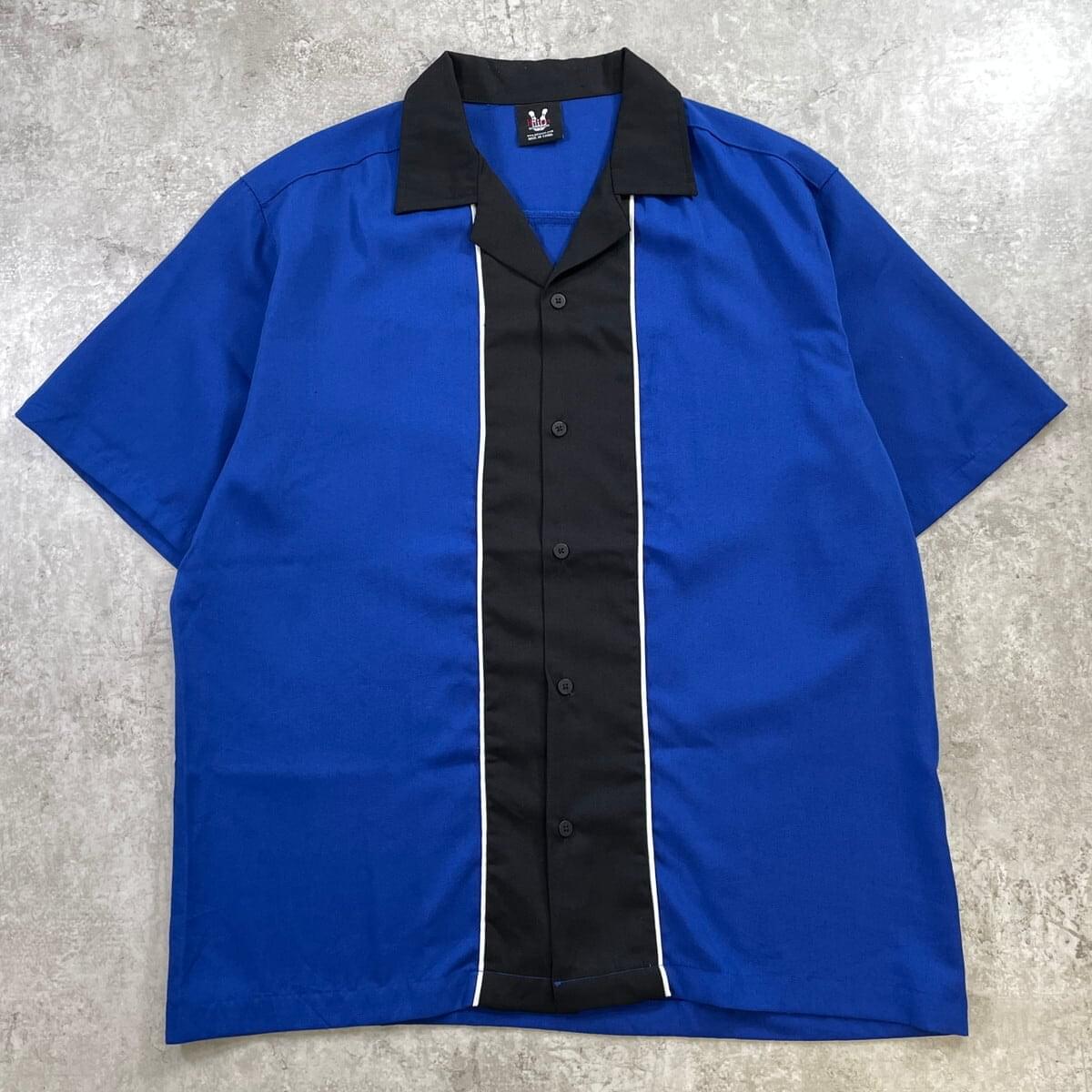 ~60's Hilton ボーリングシャツ レーヨン XLサイズ　開襟 古着通販】HILTON ヒルトン ツートンカラー ボーリングシャツ メンズXL