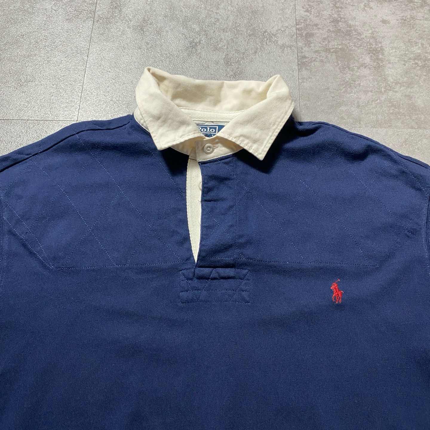 古着通販】【XL】ポロバイラルフローレン 刺繍ワンポイント