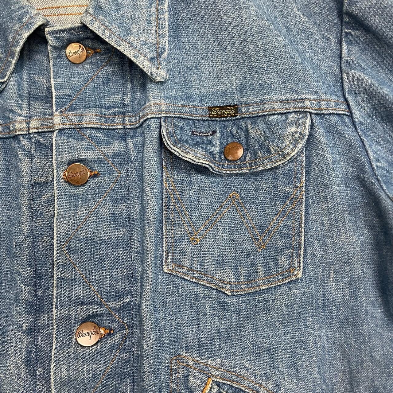 古着通販】70年代 USA製 Wrangler ラングラー デニムジャケット 三角