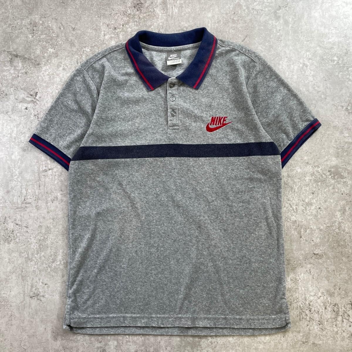 古着通販】00年代 NIKE ナイキ ワンポイントロゴ パイル地 ポロシャツ
