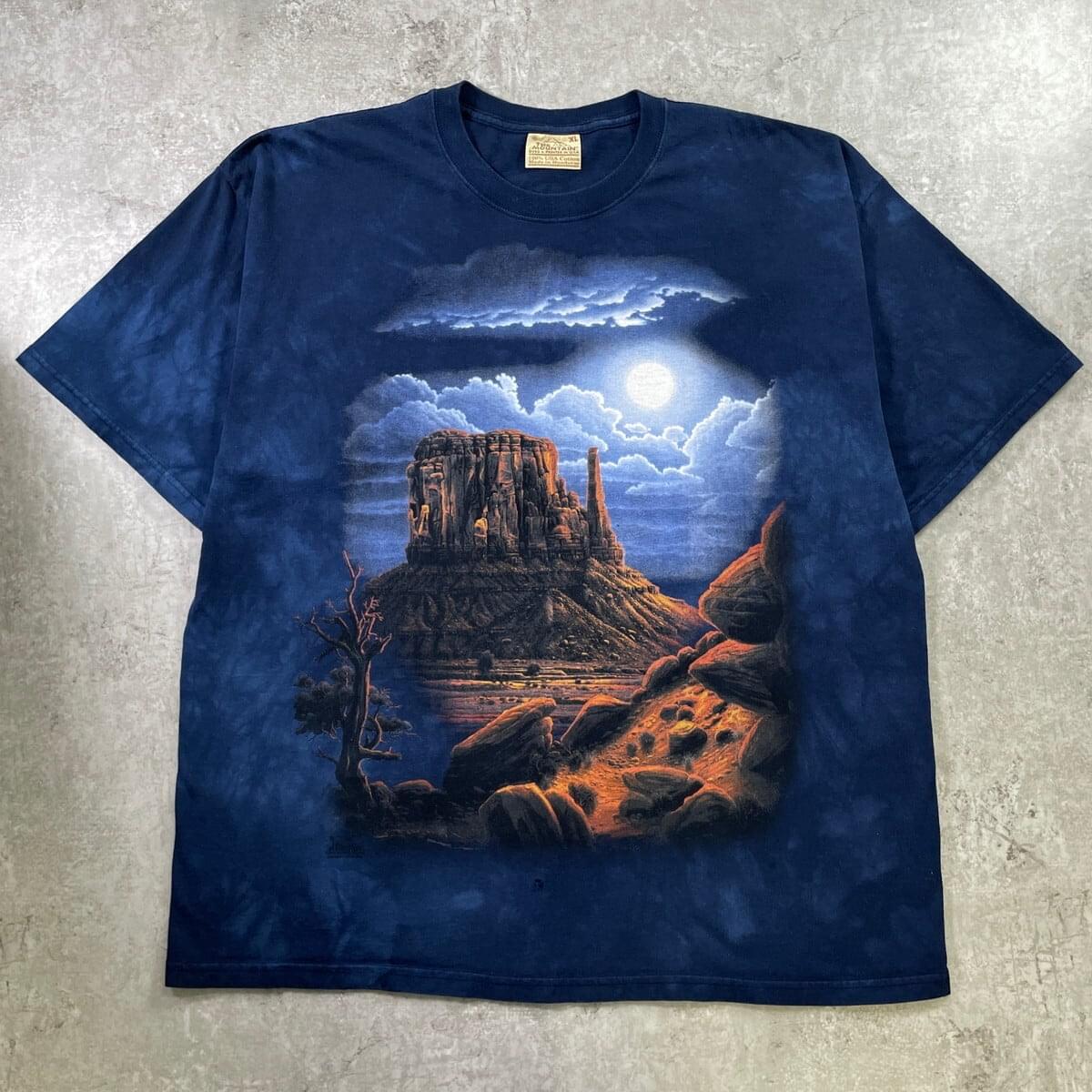 古着通販】The Mountain モニュメントバレー 満月 タイダイ Tシャツ