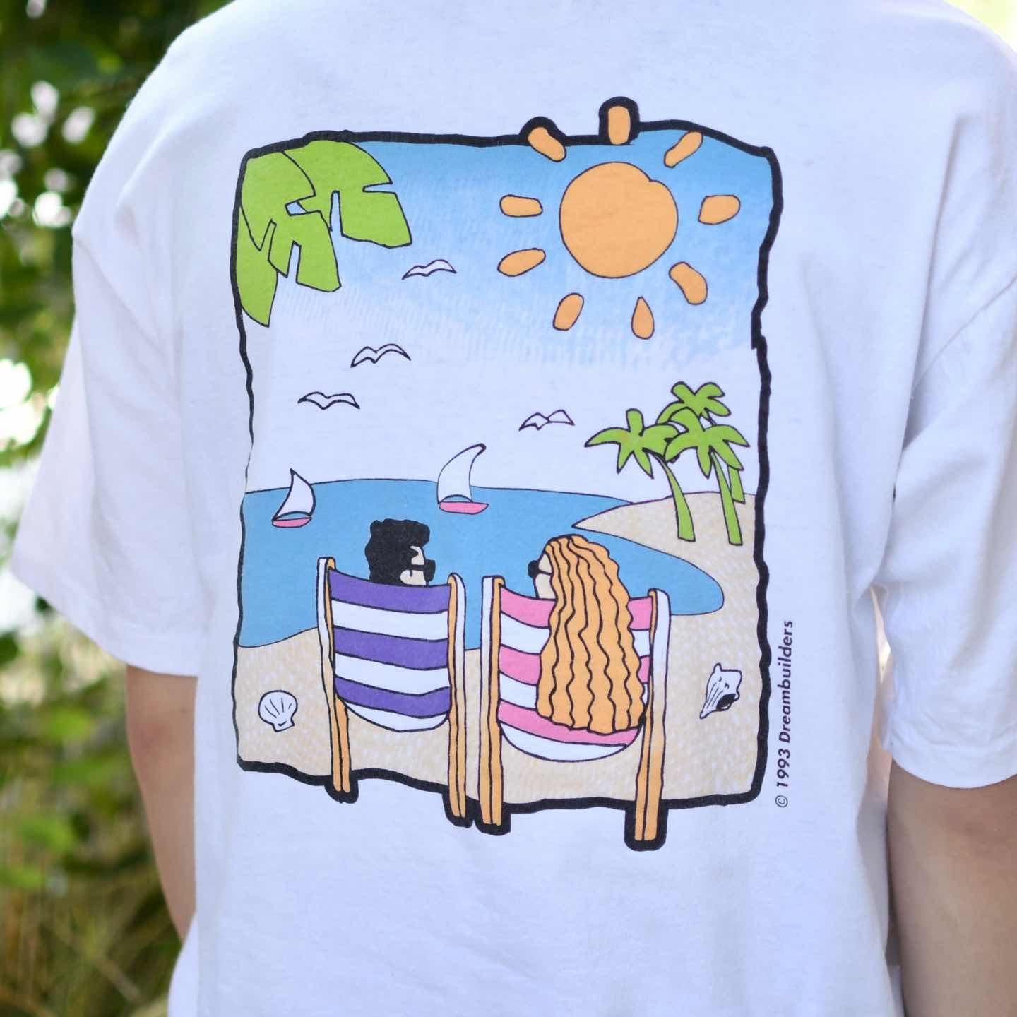 古着通販】古着 90s シングルステッチ USA製 バックプリント Tシャツ