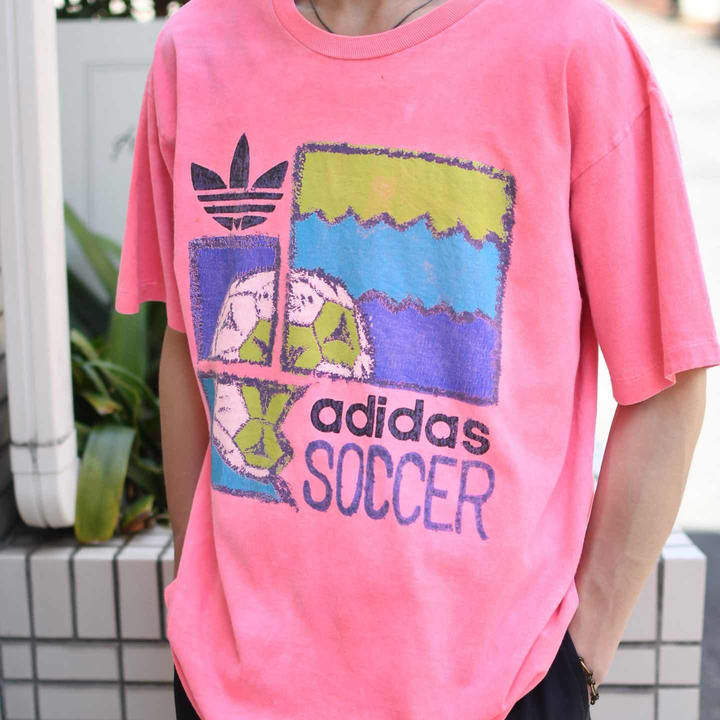 古着通販】古着 90s USA製 シングルステッチ adidas プリントTシャツ