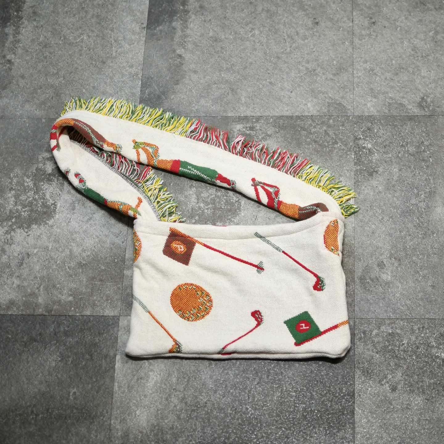 古着通販】古着 ラグ 絨毯 ハンドメイド ショルダーバッグ バッグ