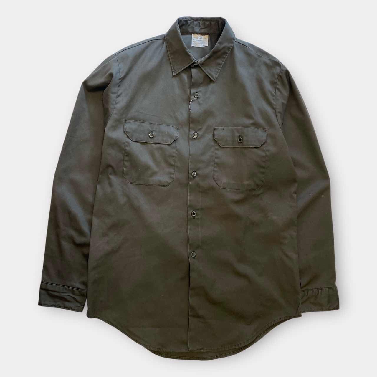 古着通販】80年代 Sears シアーズ ウール チェックシャツ オープン
