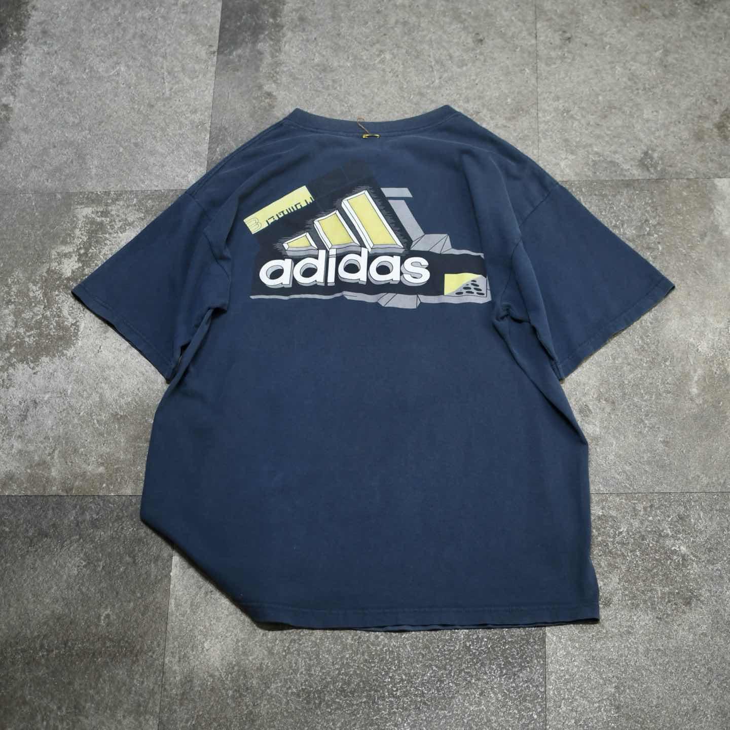 古着通販】古着 adidas バックプリント プリントTシャツ Tシャツ