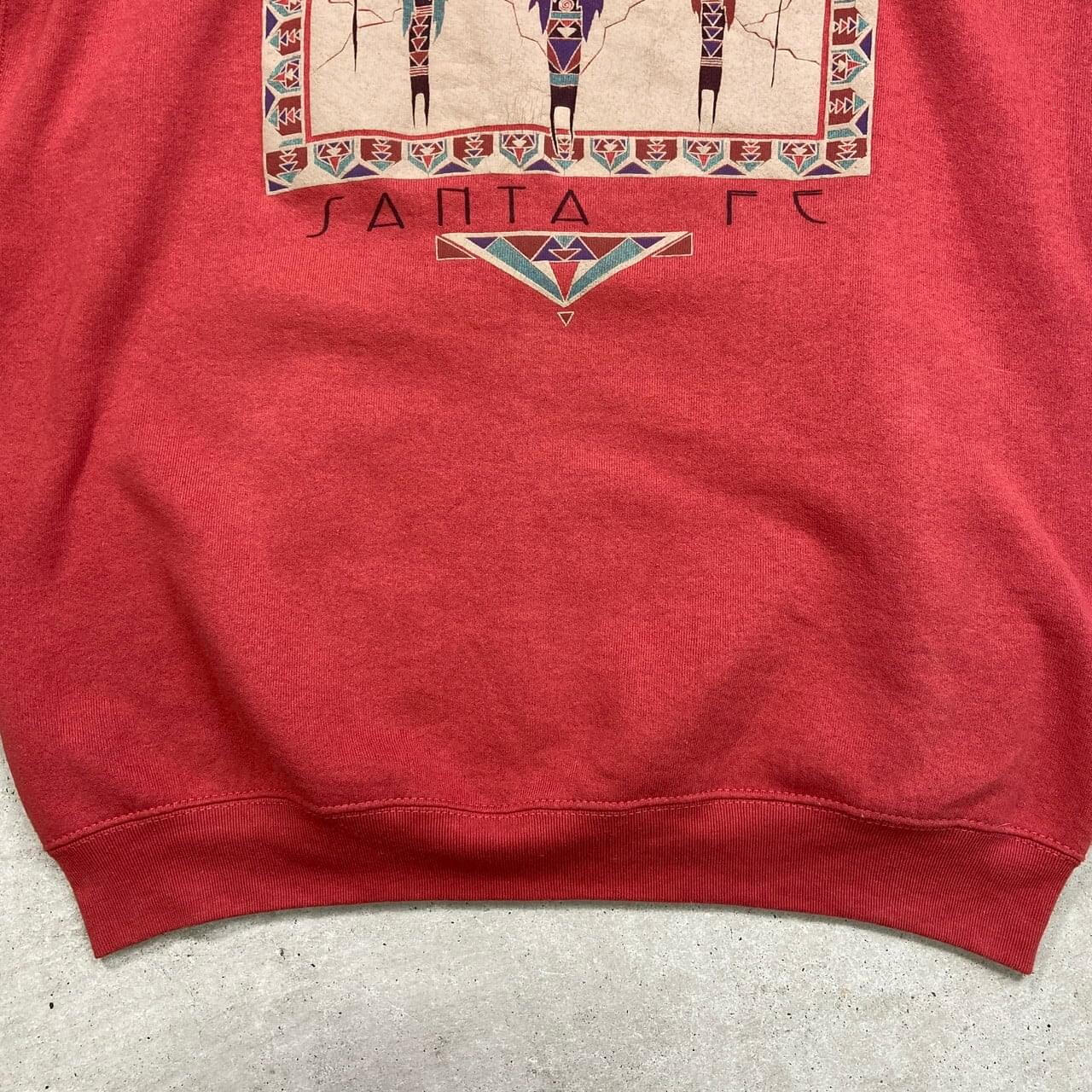 古着通販】90年代 USA製 SANTA FE サンタフェ 民族柄 スウェットシャツ