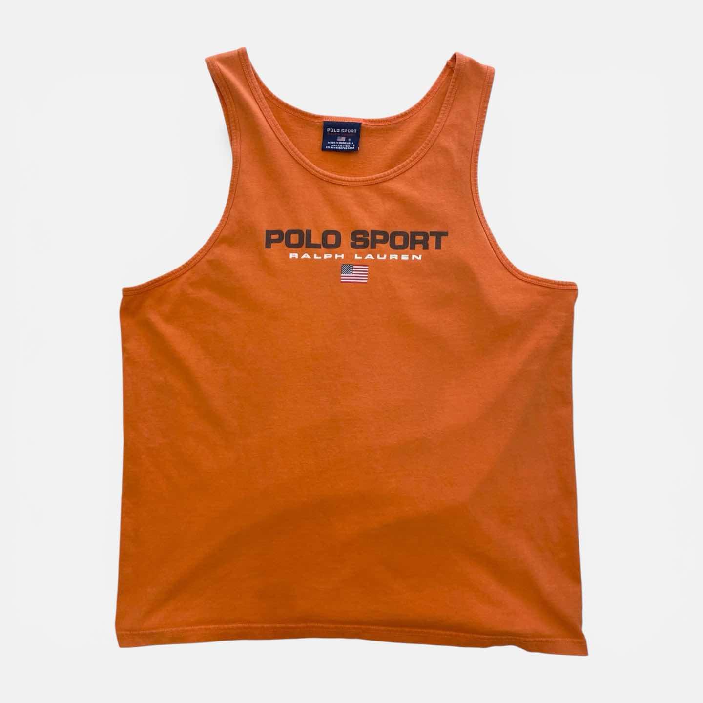 復刻❗️POLO SPORT デカロゴ BOX タンクトップ ポロスポーツ 古着通販】90s~00s POLO SPORT RALPH LAUREN TANK TOP ポロスポーツ
