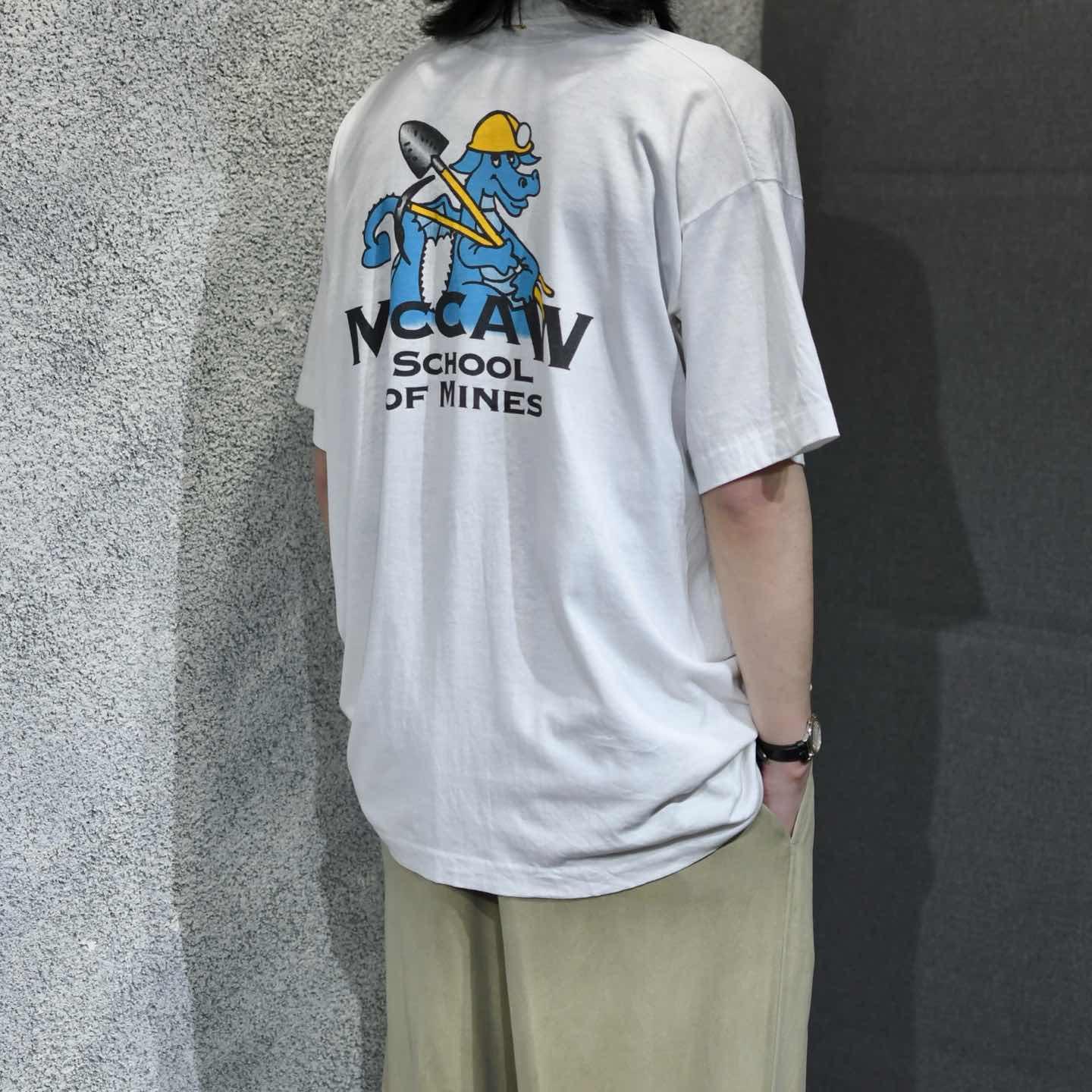 古着通販】古着 90s USA製 シングルステッチ 恐竜 プリントTシャツ
