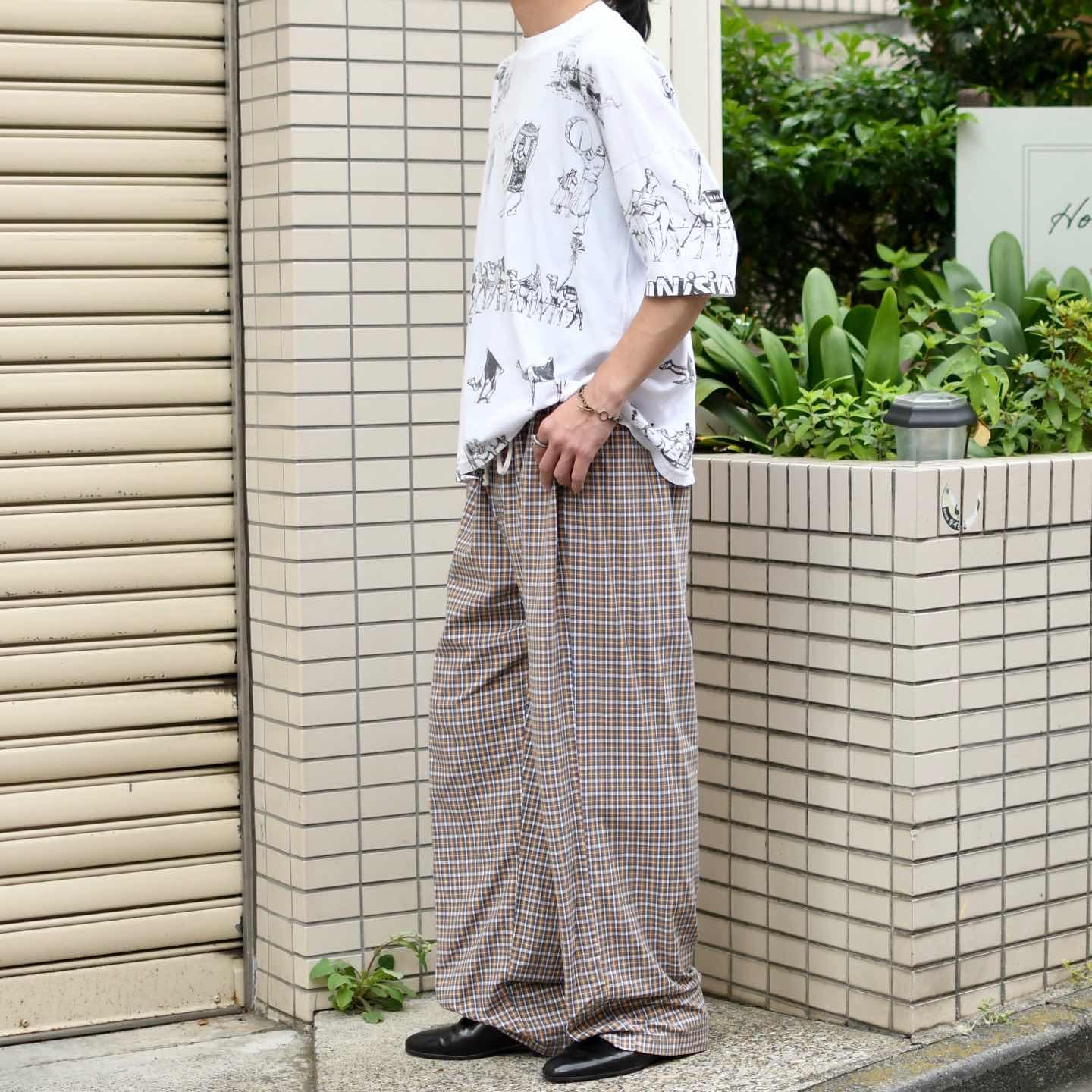 古着通販】古着 OLD NAVY チェック イージーパンツ ワイドパンツ