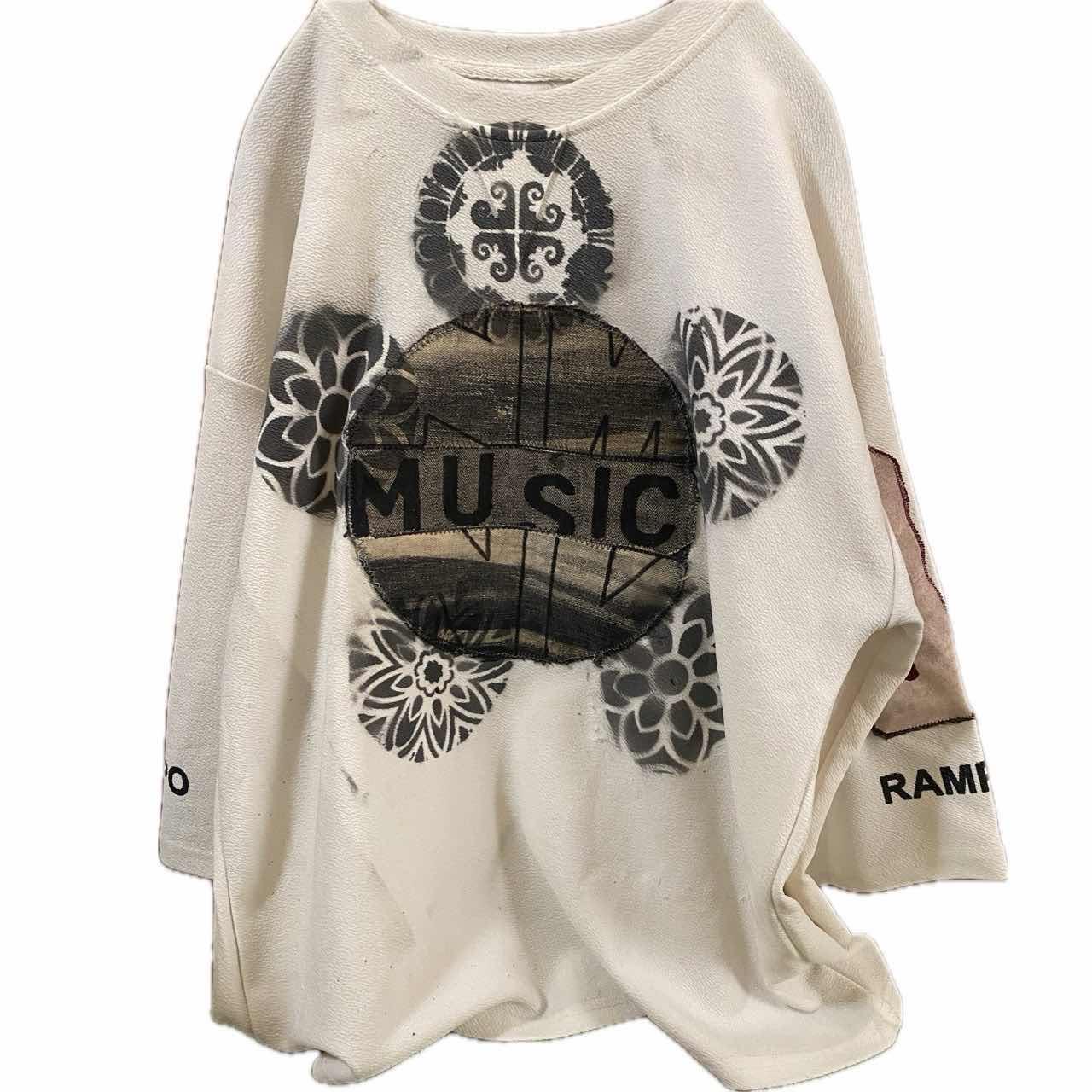 古着通販】80s BOXシルエット7分袖 リメイク ガゼットV NMNL サークル