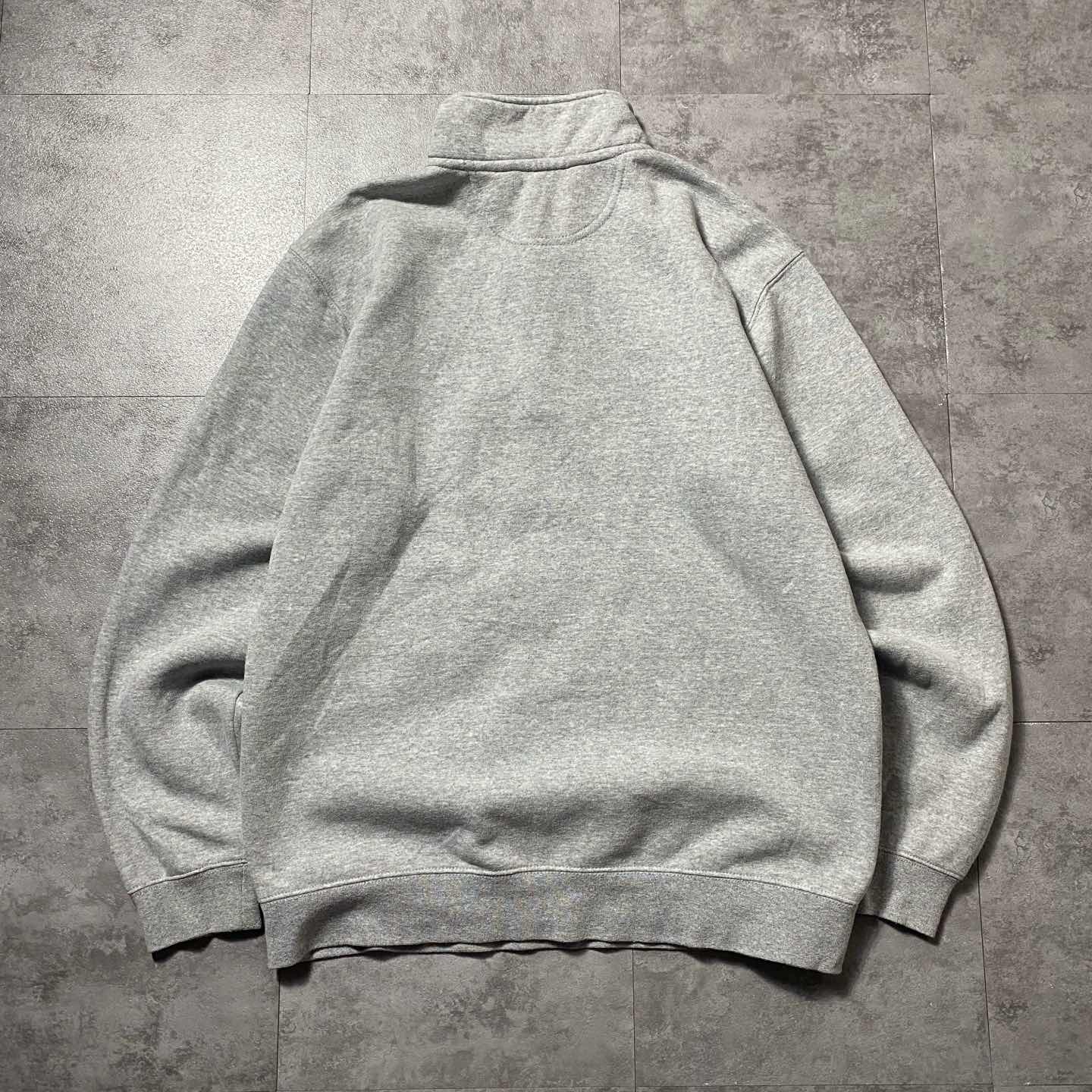 carhartt カーハート　ハーフジップ　刺繍企業ロゴ　グレー　スウェット 古着通販】carhartt カーハート ハーフジップ 刺繍企業ロゴ