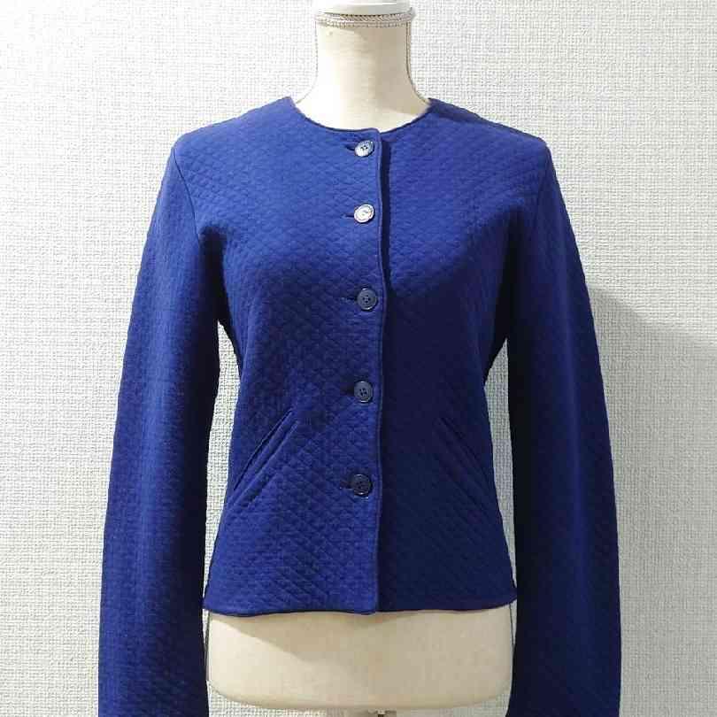 古着通販】90's agnes b. フランス製 Quilted collarless jacket Size