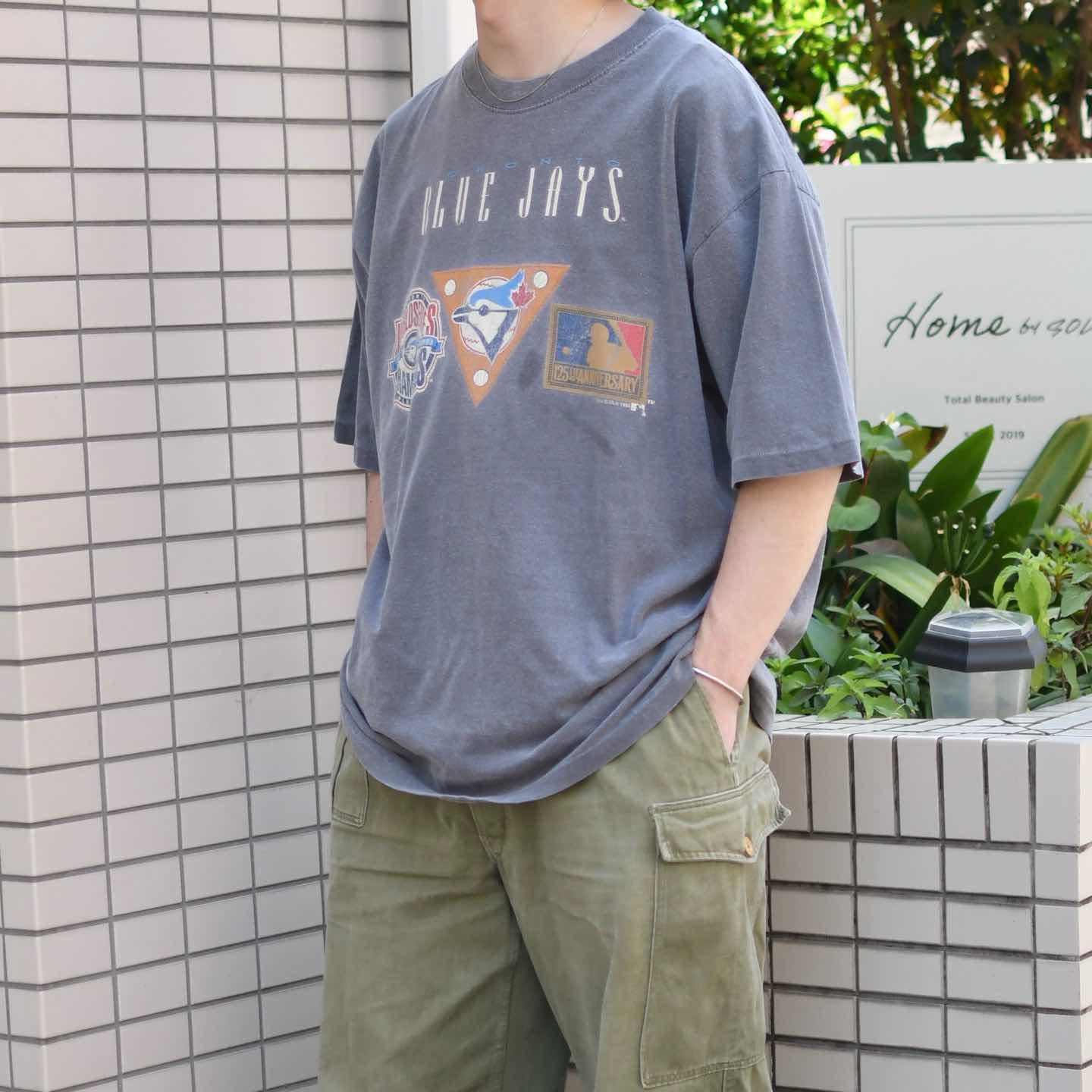 古着通販】古着 90s シングルステッチ TORONTO BLUE JAYS フェード