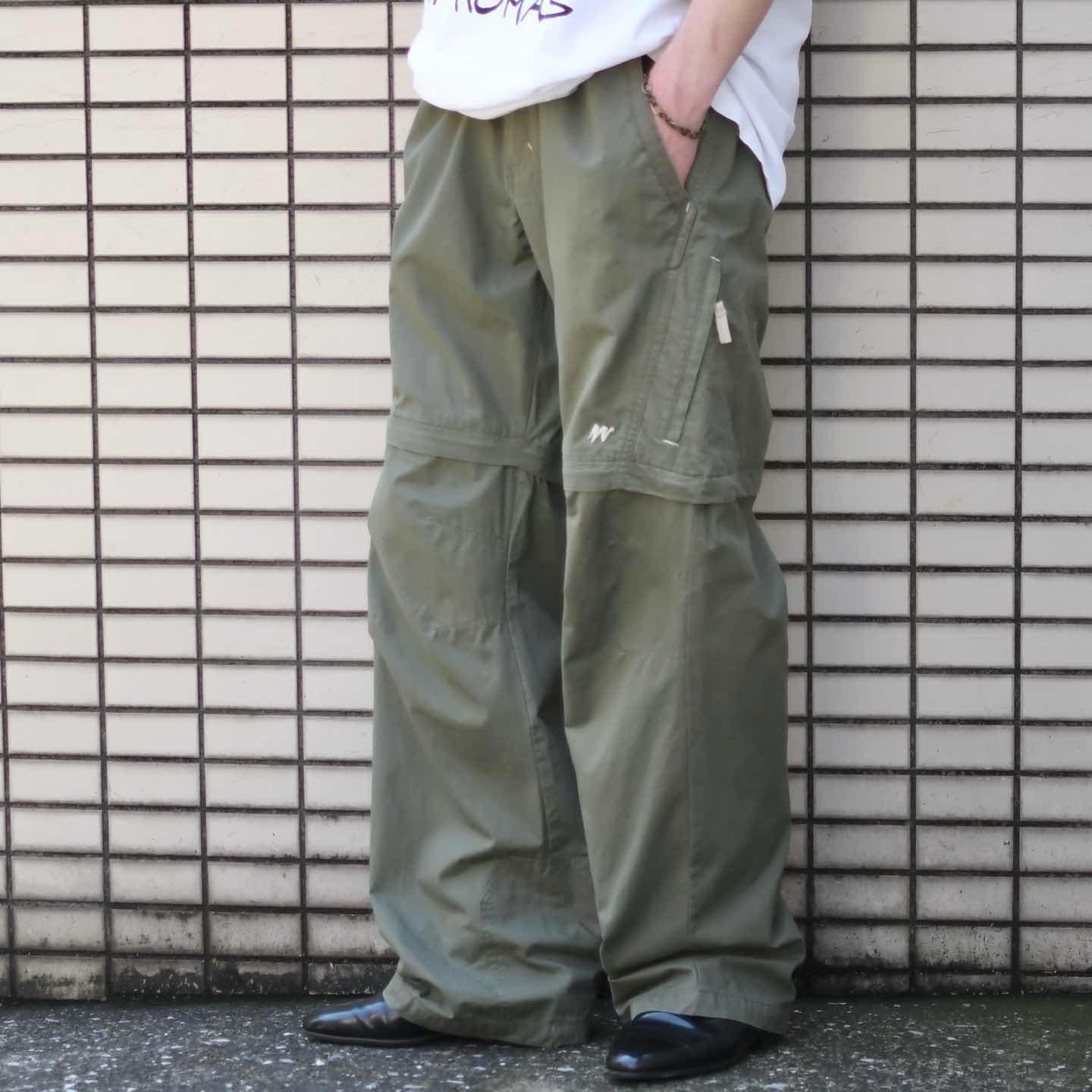 古着通販】古着 カーキ デタッチャブルパンツ ギミック デザイン