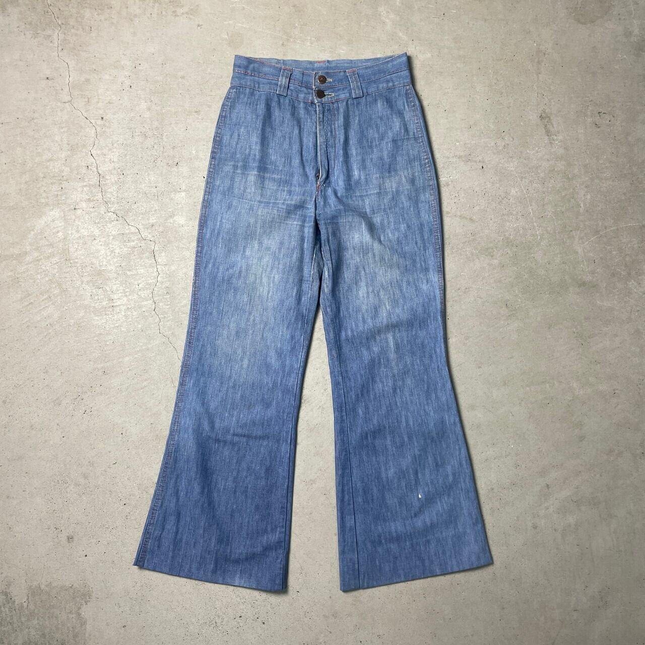 古着通販】70年代頃 LOLA20 ユーロ フレアデニムパンツ レディースW27 