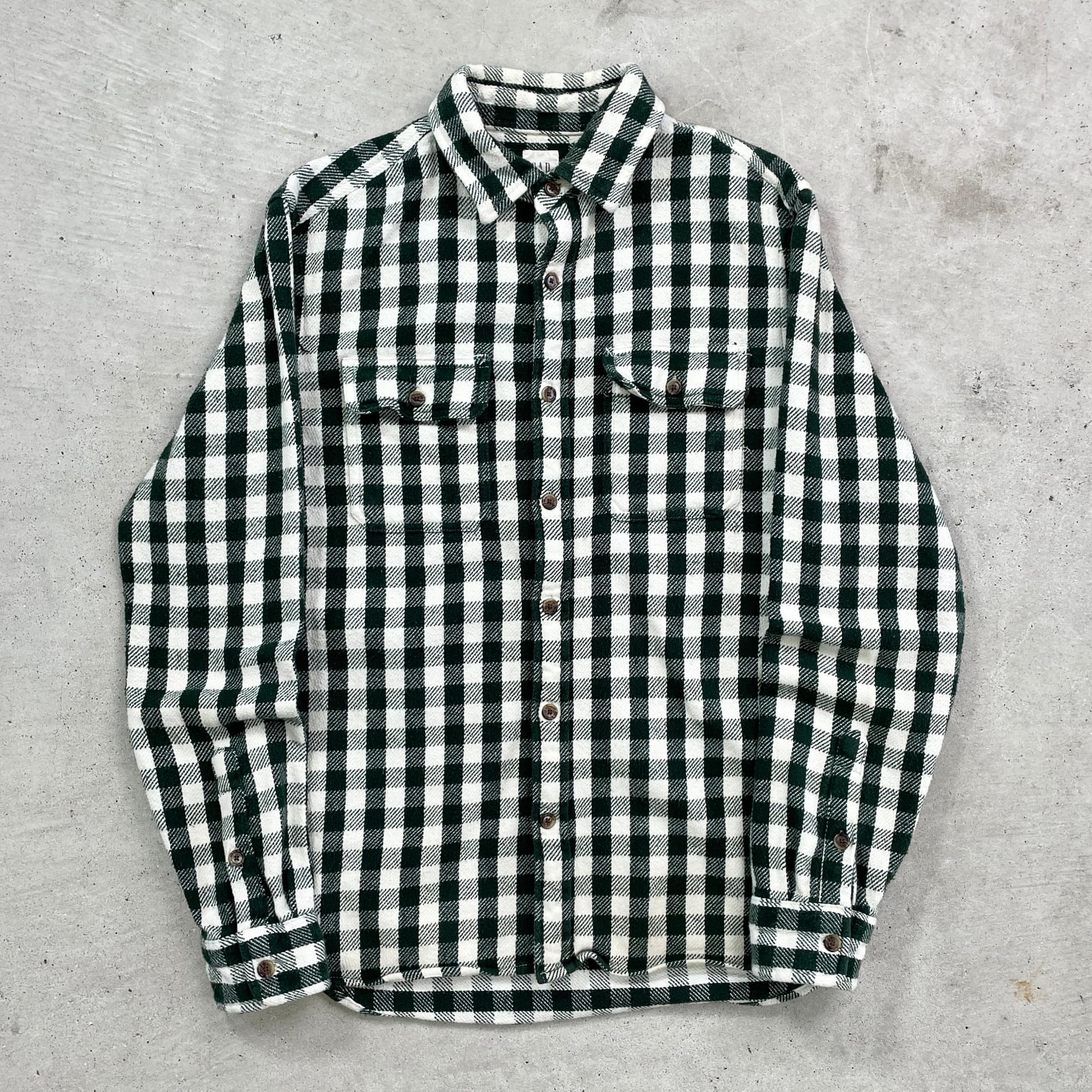 00s OLD GAP 短丈 オンブレチェックシャツ 半袖シャツ S d6561fcc2d434e0f0e3ae380dd3866