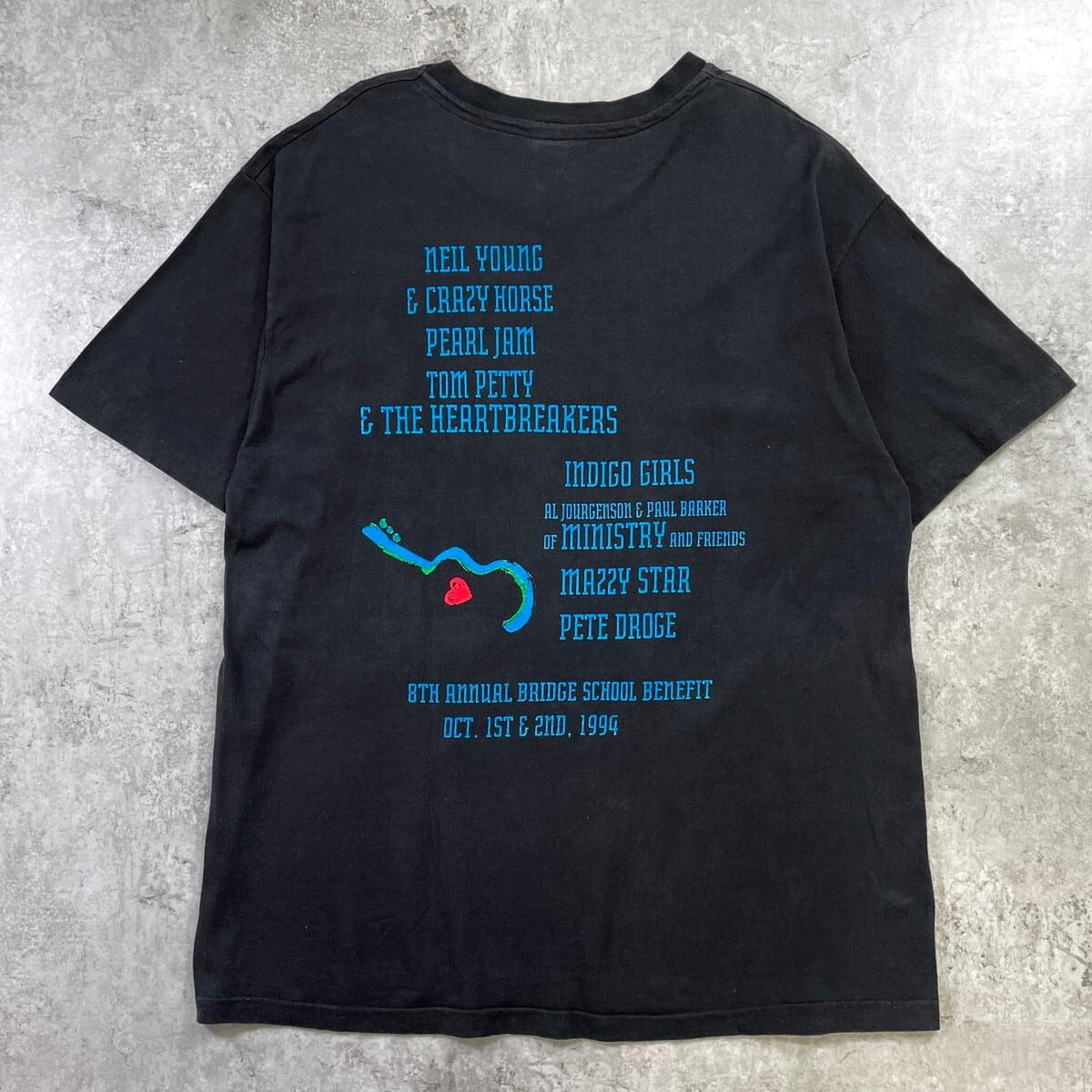 古着通販】90年代 BRIDGE SCHOOL BENEFIT バンドTシャツ メンズL 古着