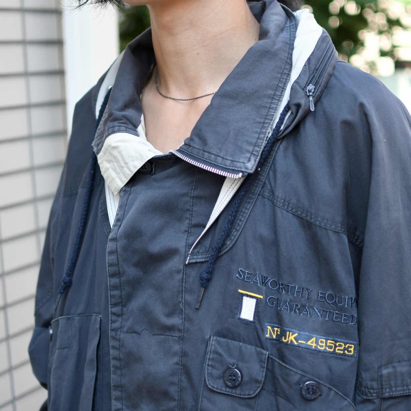 古着通販】古着 デザイン ブルゾン ギミック セーリングジャケット